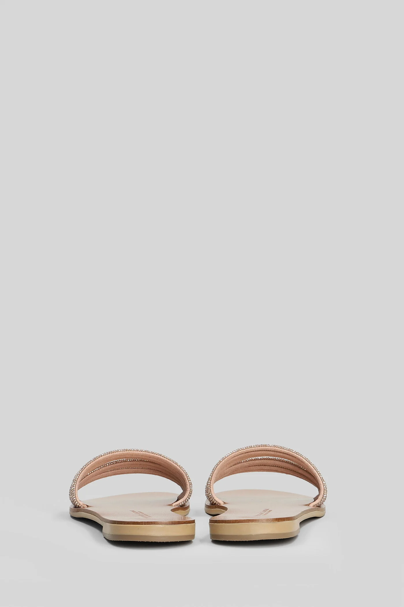 Flat sandal-slipper in powder leather - Image 4
