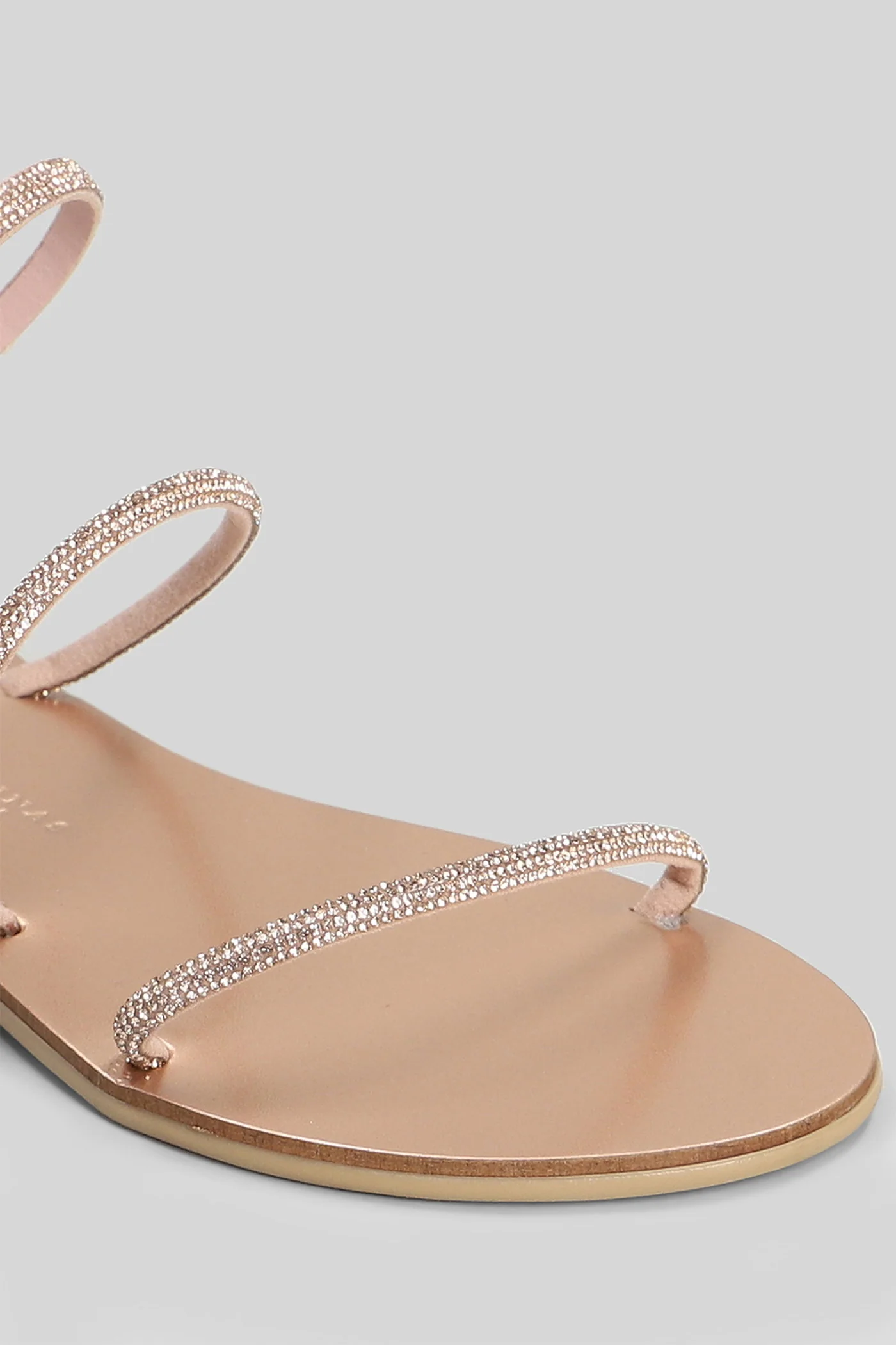 Flat sandal-slipper in powder leather - Image 5