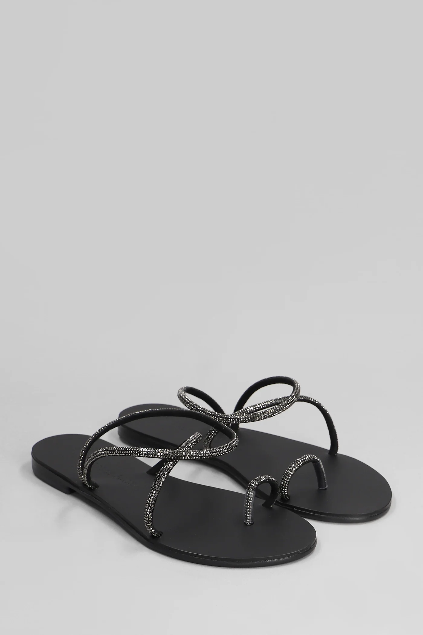 Flats in black fabric - Image 2