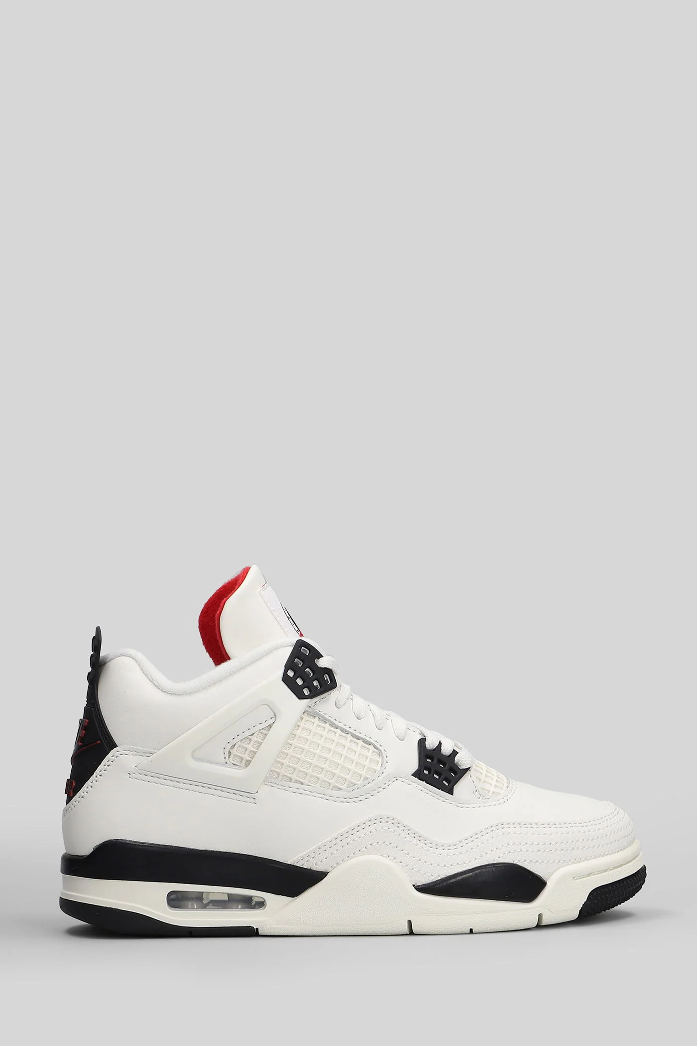 Air Jordan 4 Retro Sneakers in white leather