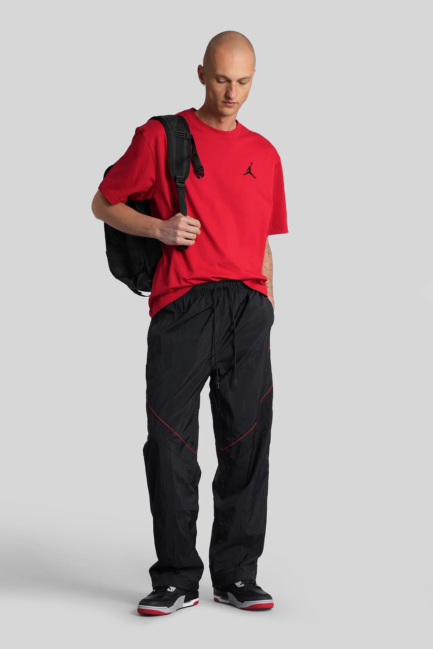 Pants in black polyamide - Image 2