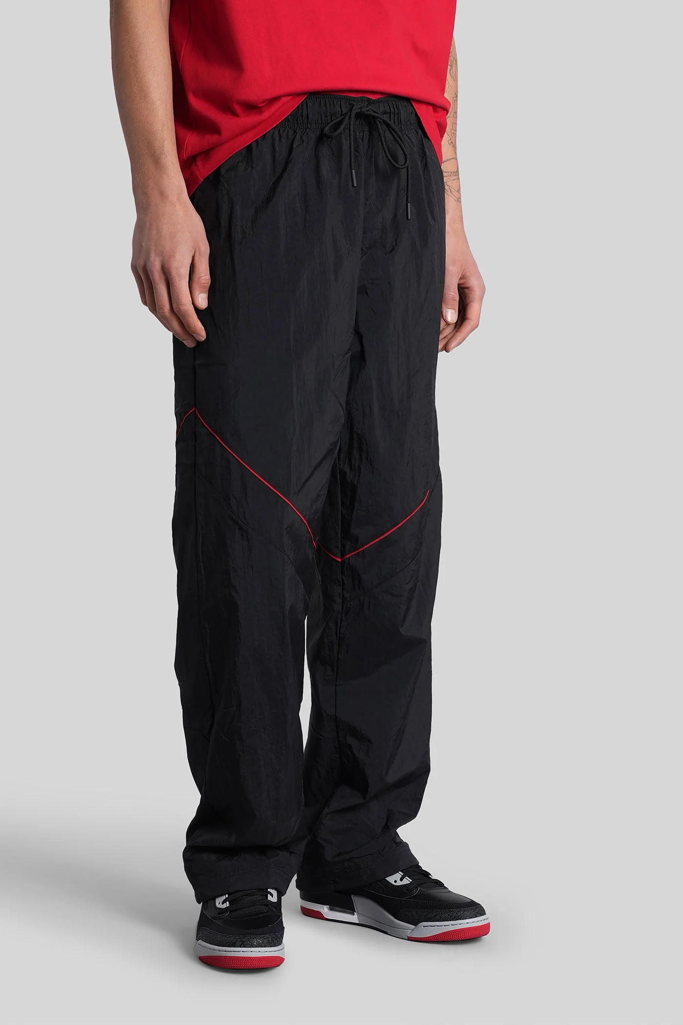 Pants in black polyamide - Image 4