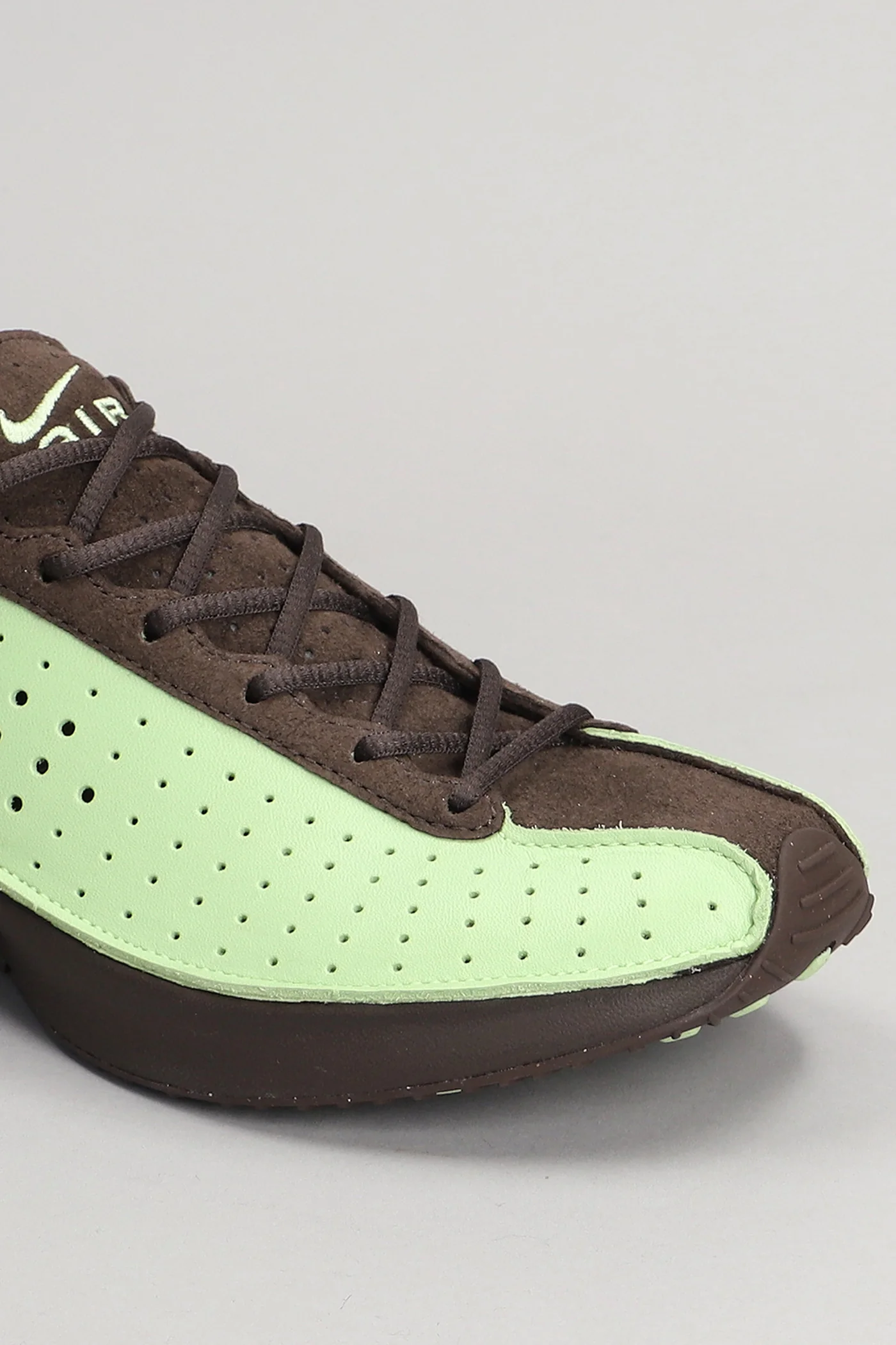 Air Superfly Sneakers in green suede and leather - Image 5