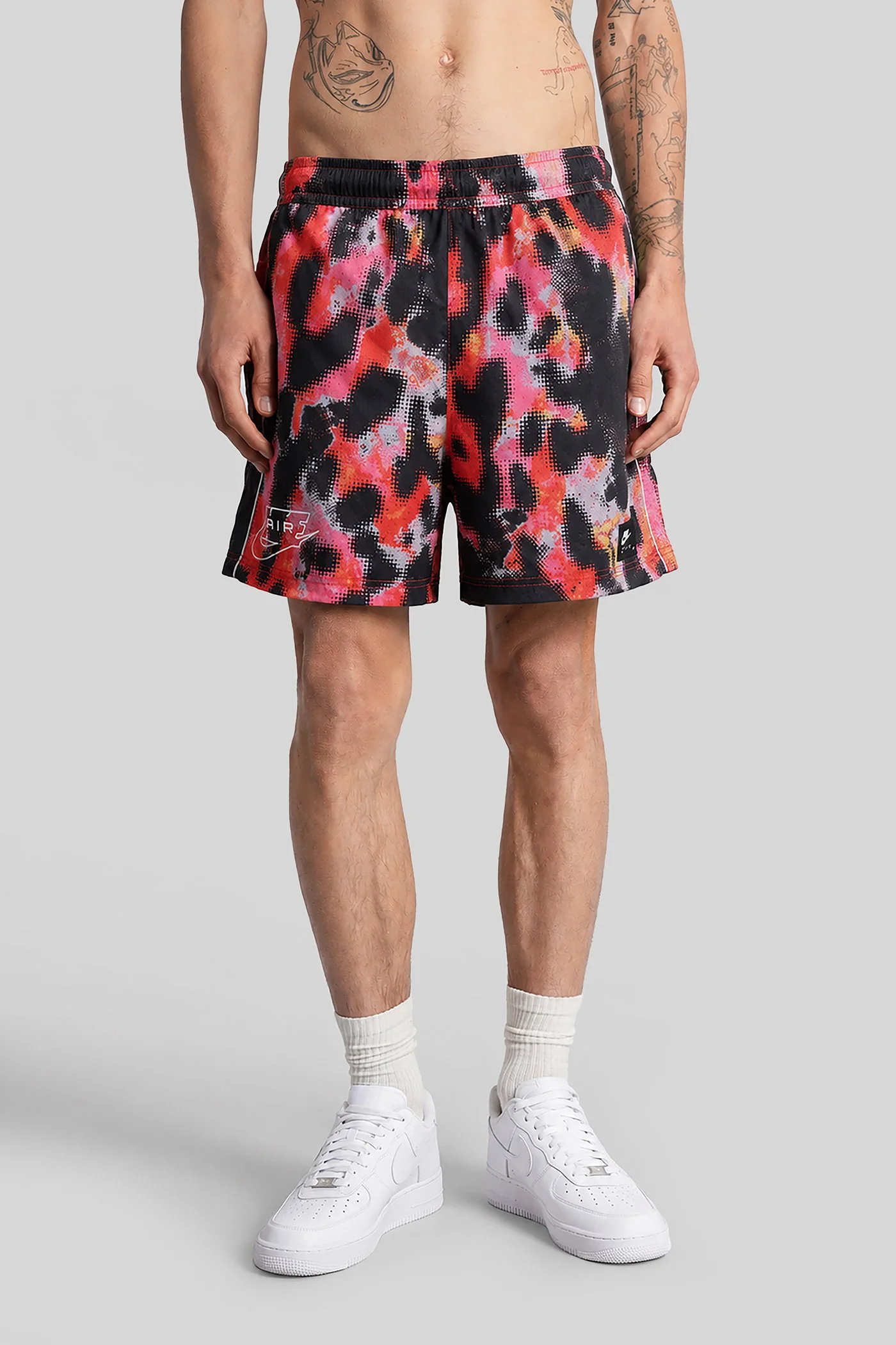 Shorts in black polyester