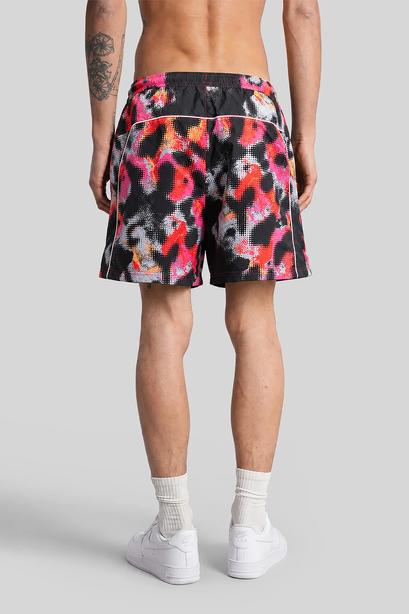 Shorts in black polyester - Image 3