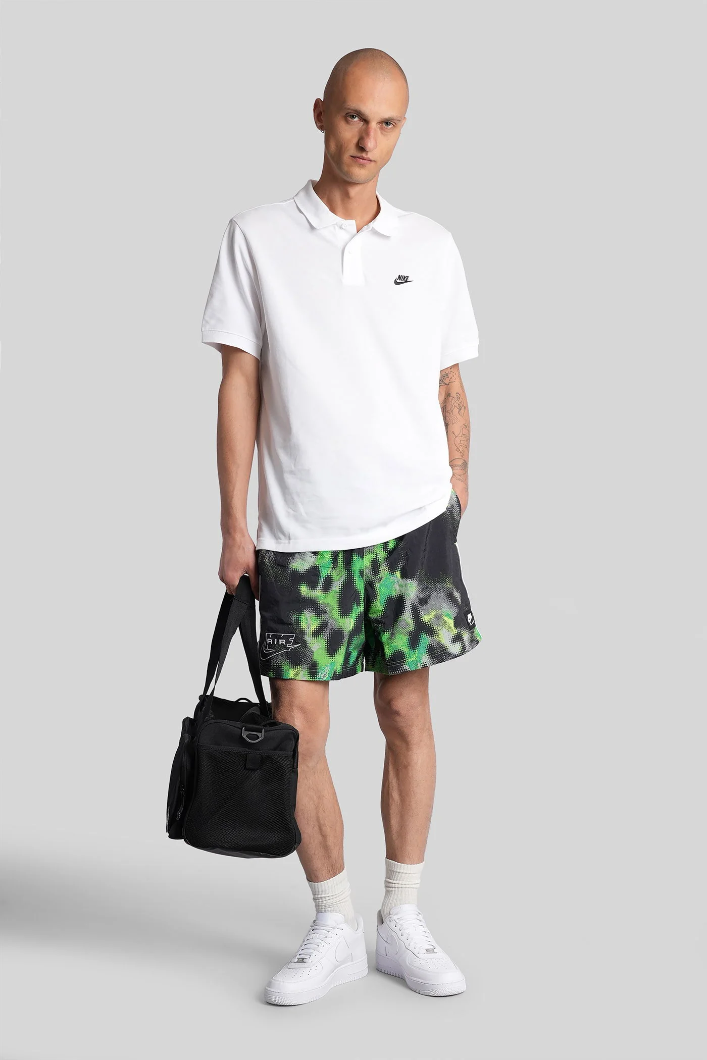 Shorts in green polyester - Image 2