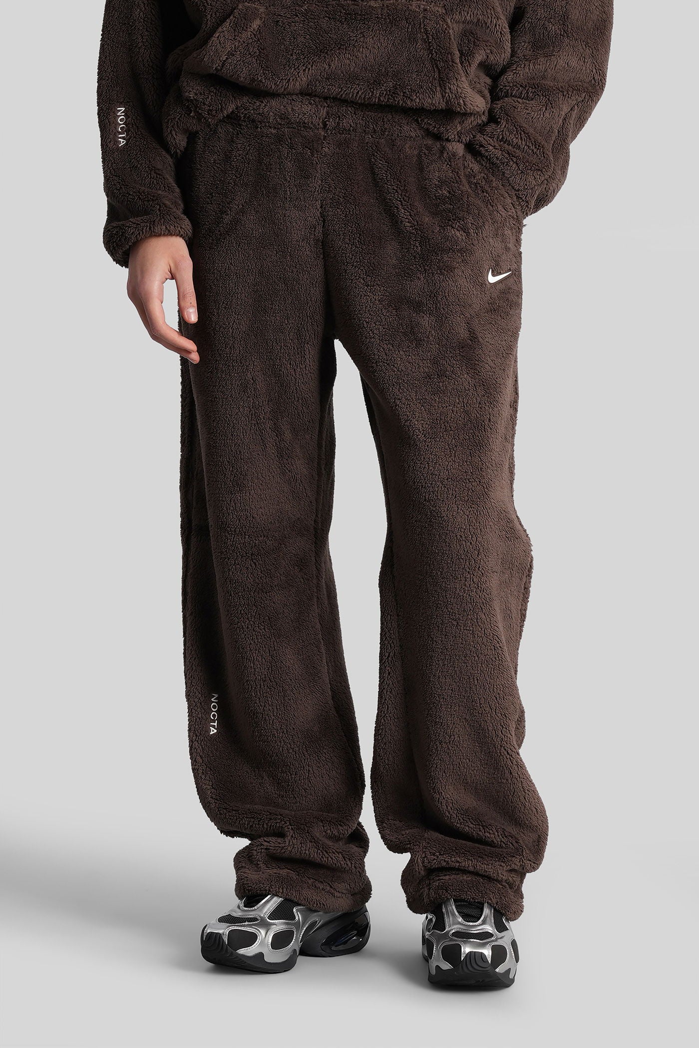 Pants in brown polyester