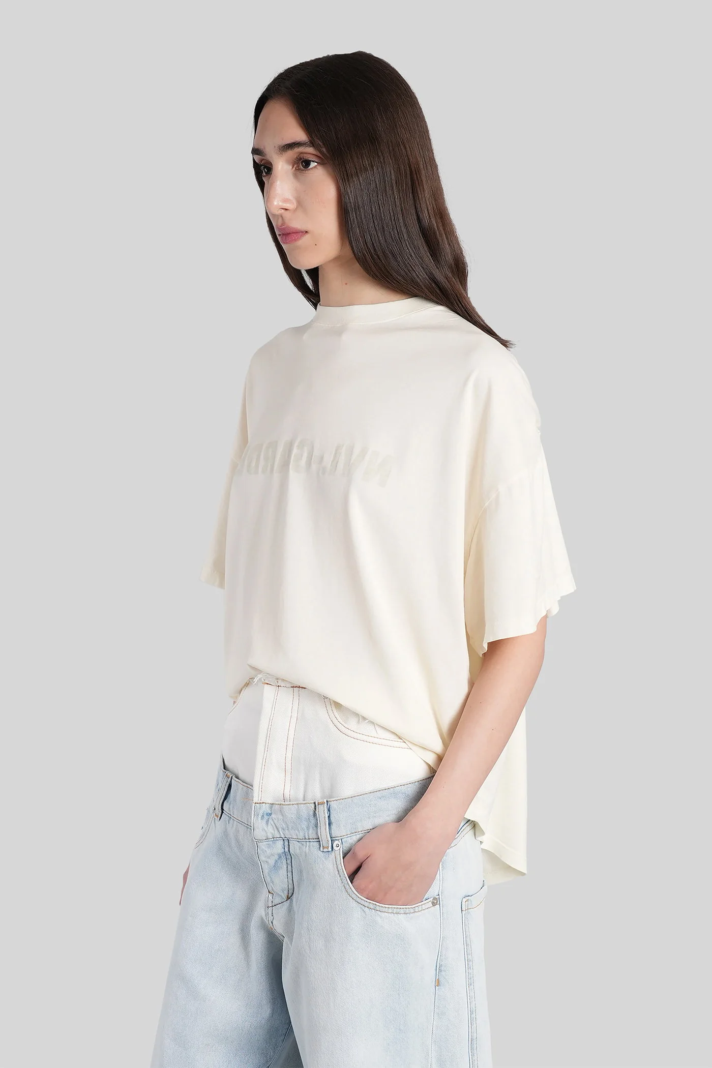 T-Shirt in white cotton - Image 4