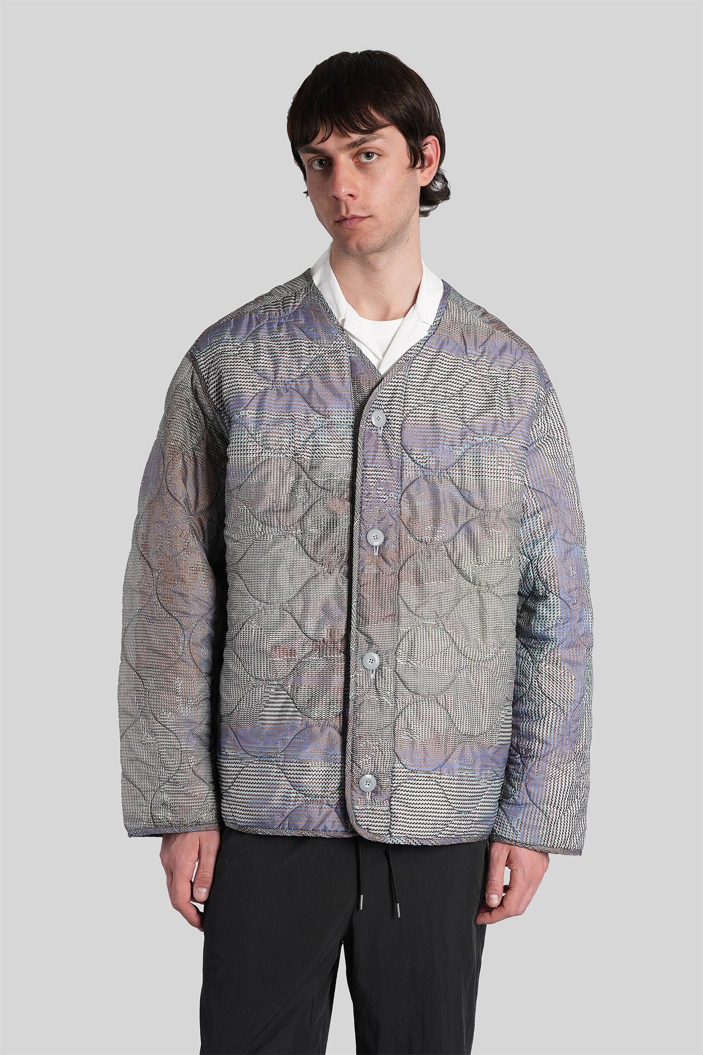 Casual jacket in multicolor nylon