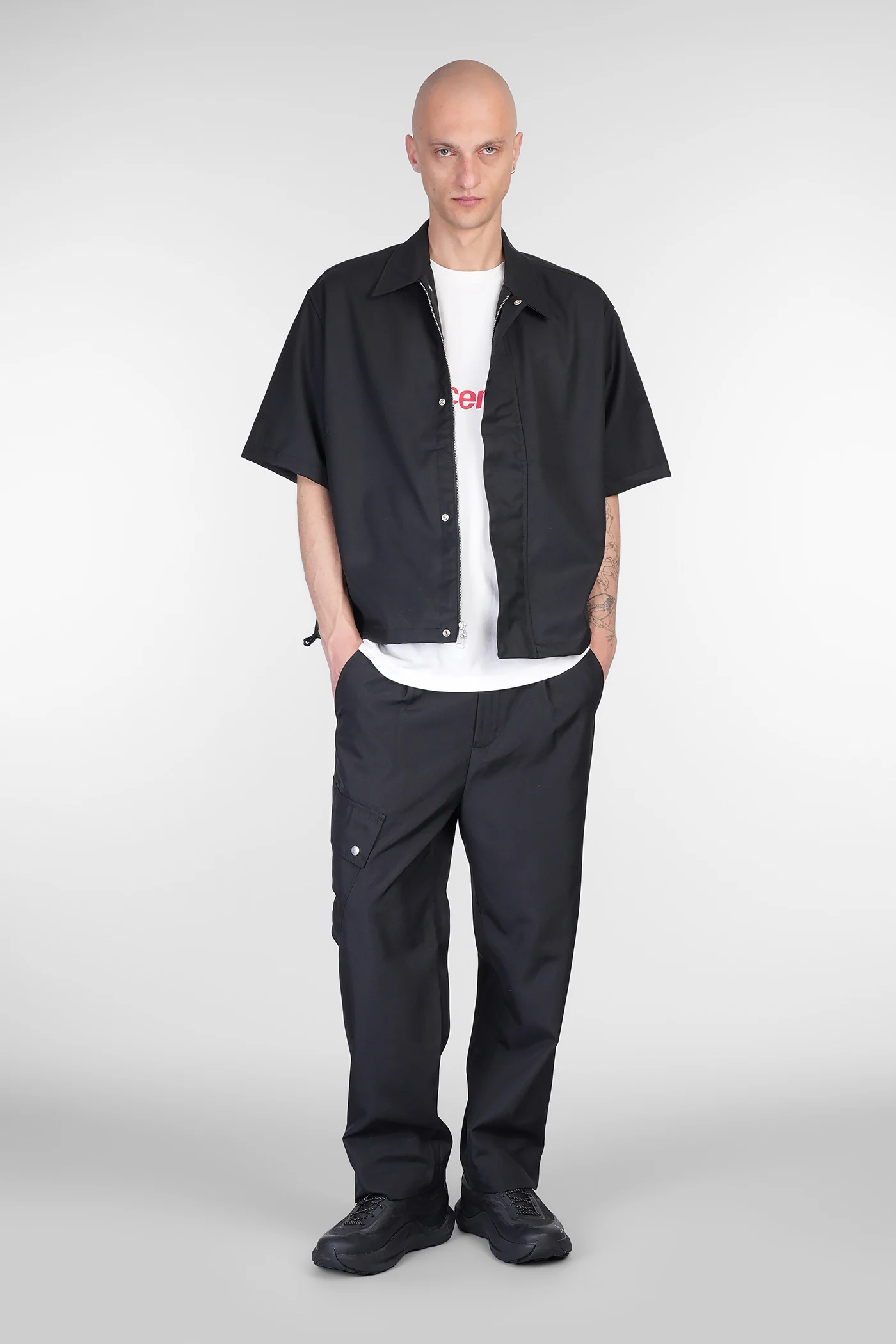 Pants in black polyester - Image 2