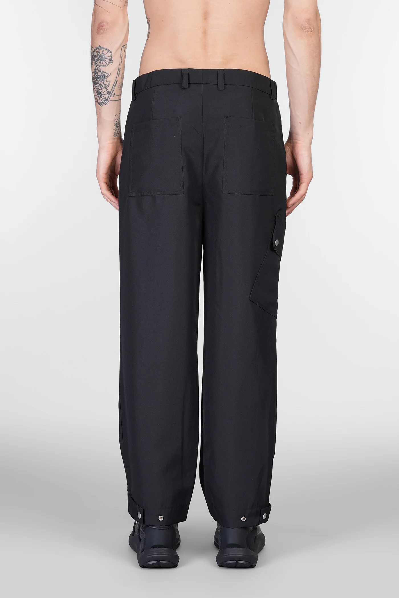 Pants in black polyester - Image 3