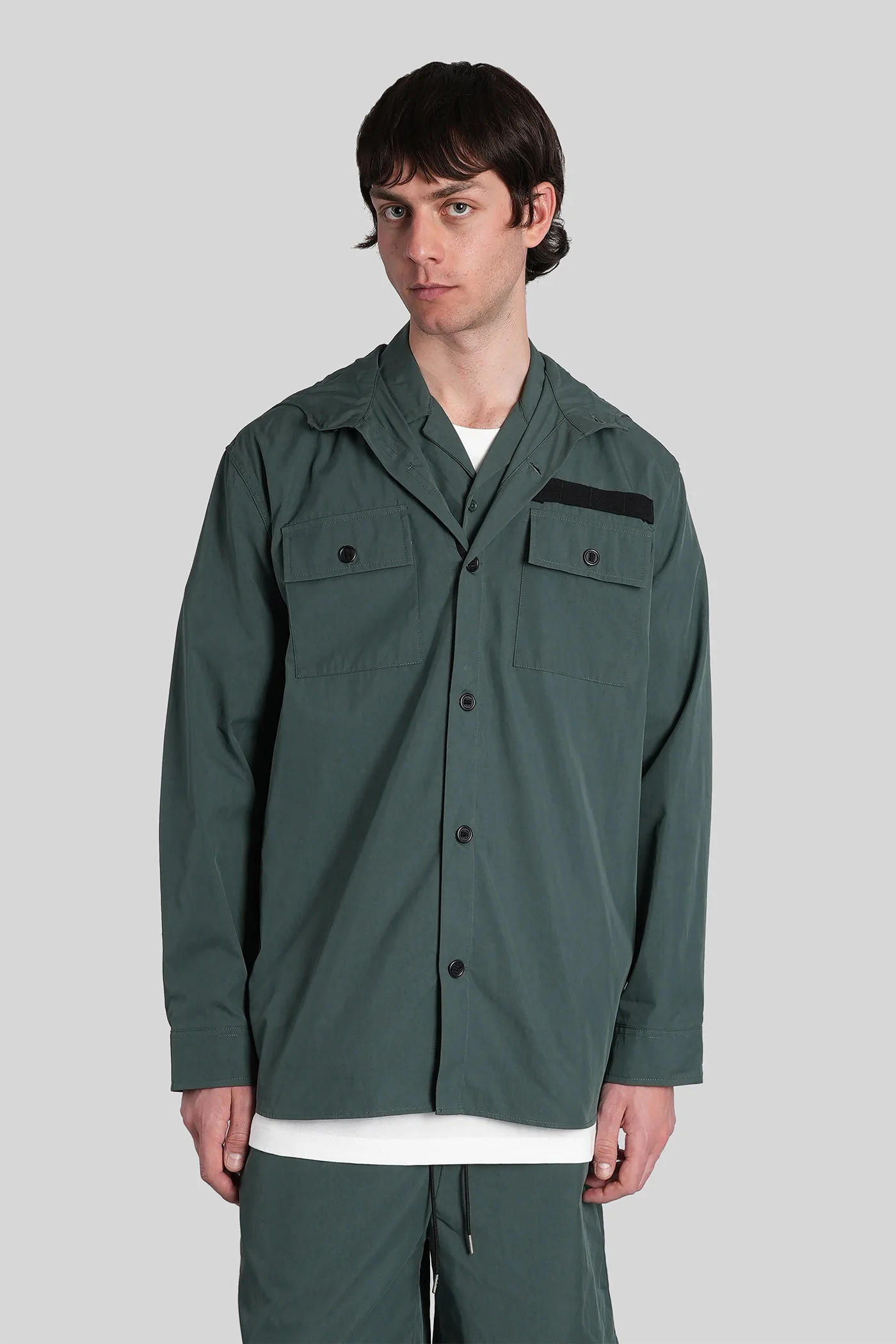 Shirt in green cotton