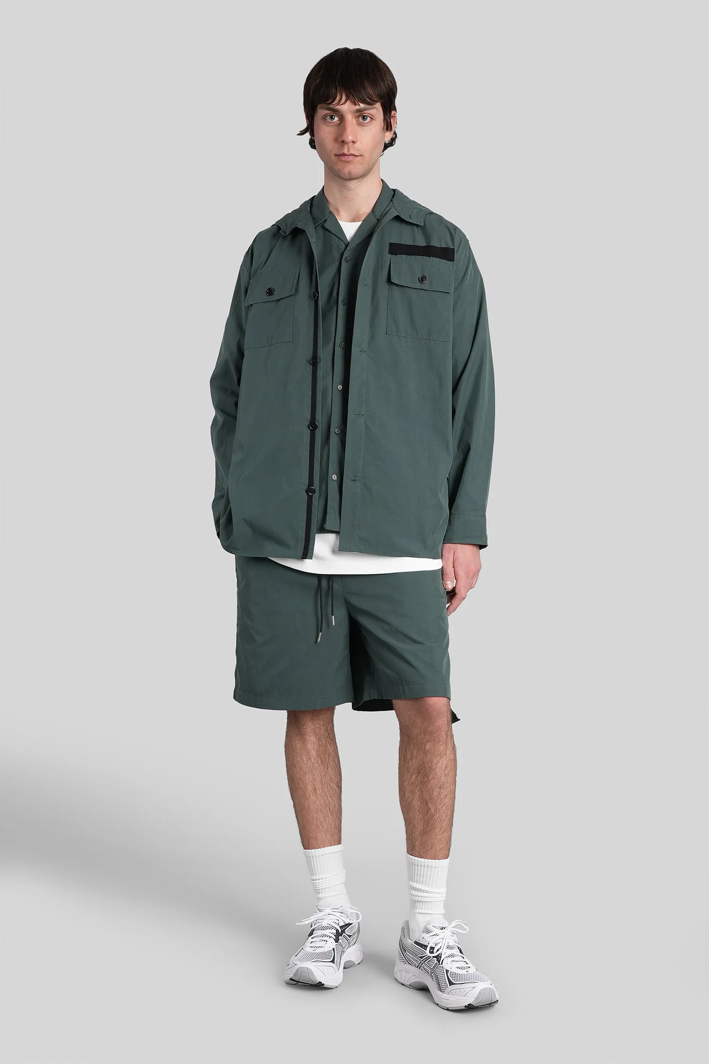 Shirt in green cotton - Image 2