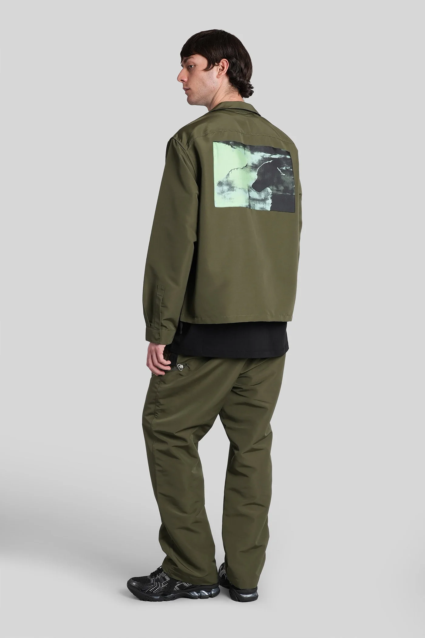 Shirt in green polyester - Image 2