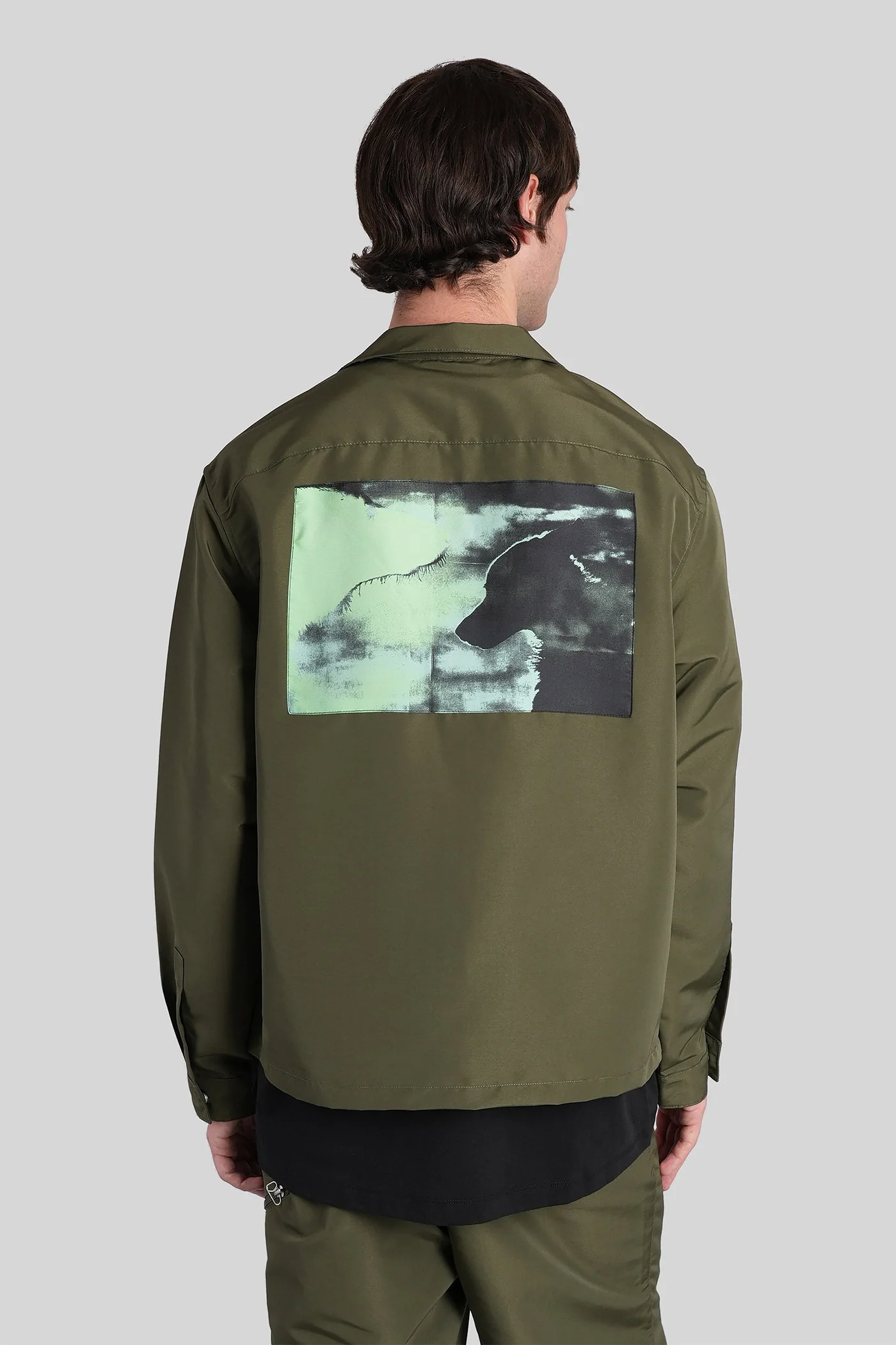 Shirt in green polyester - Image 3