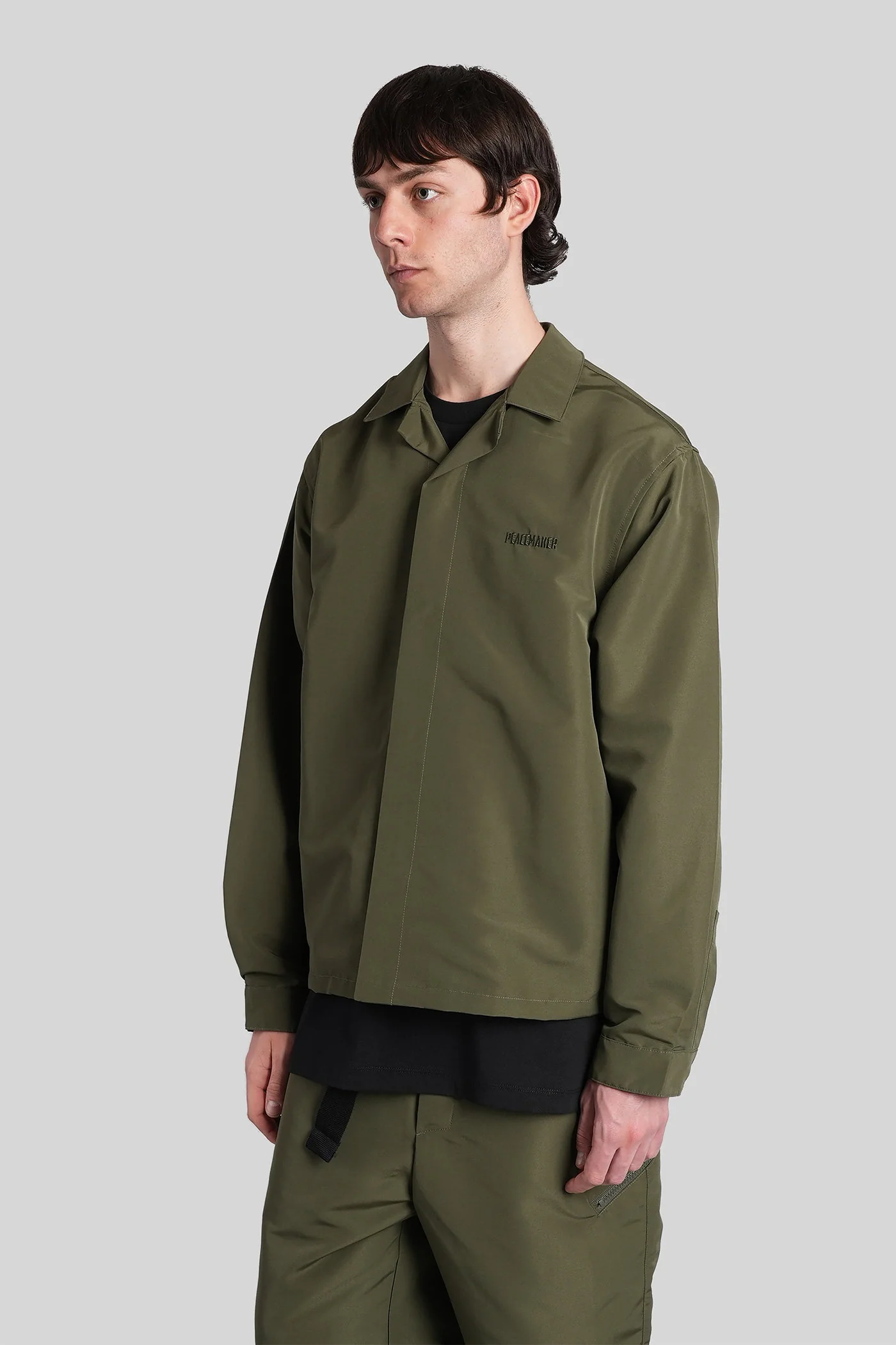 Shirt in green polyester - Image 4