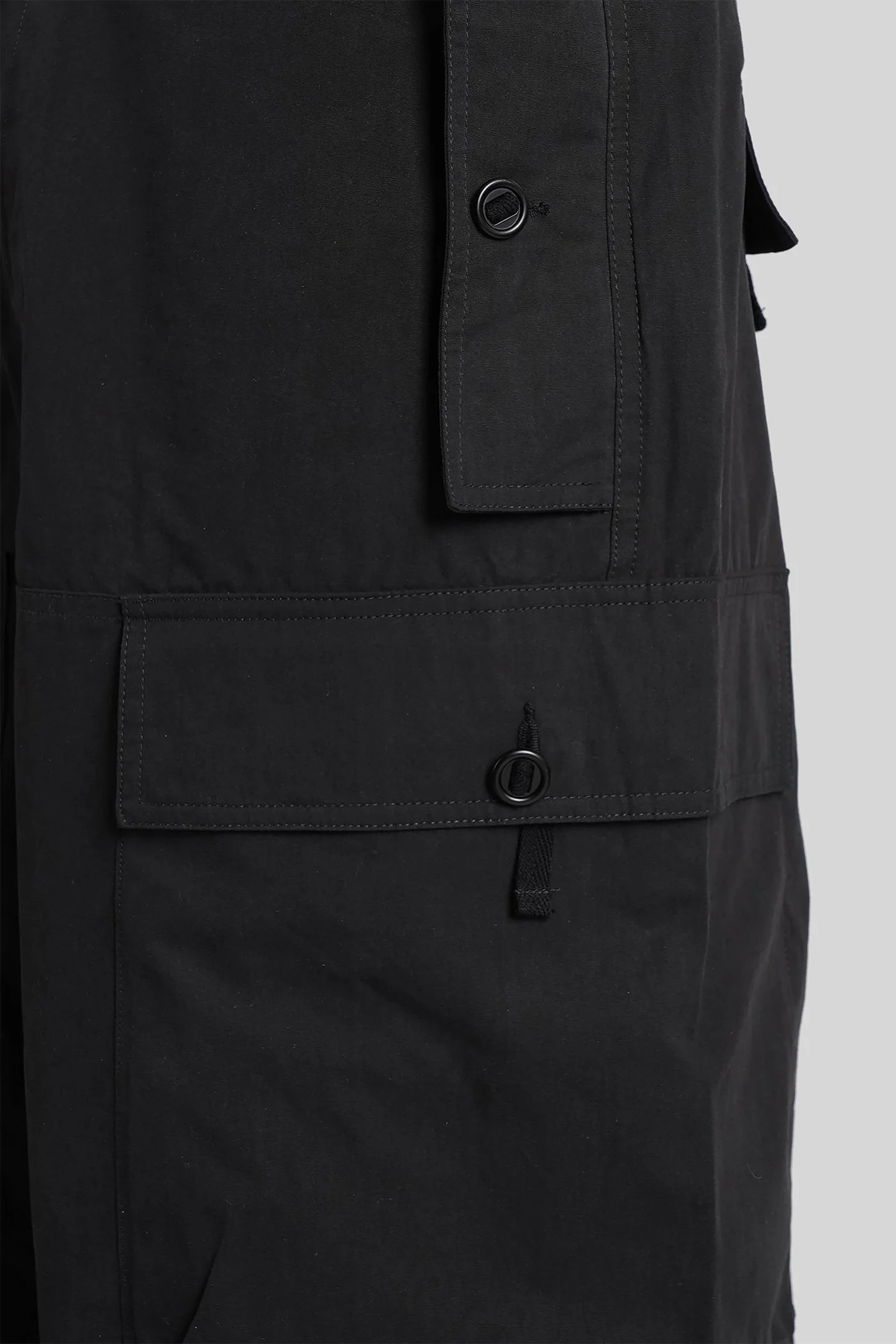Shorts in black cotton - Image 5