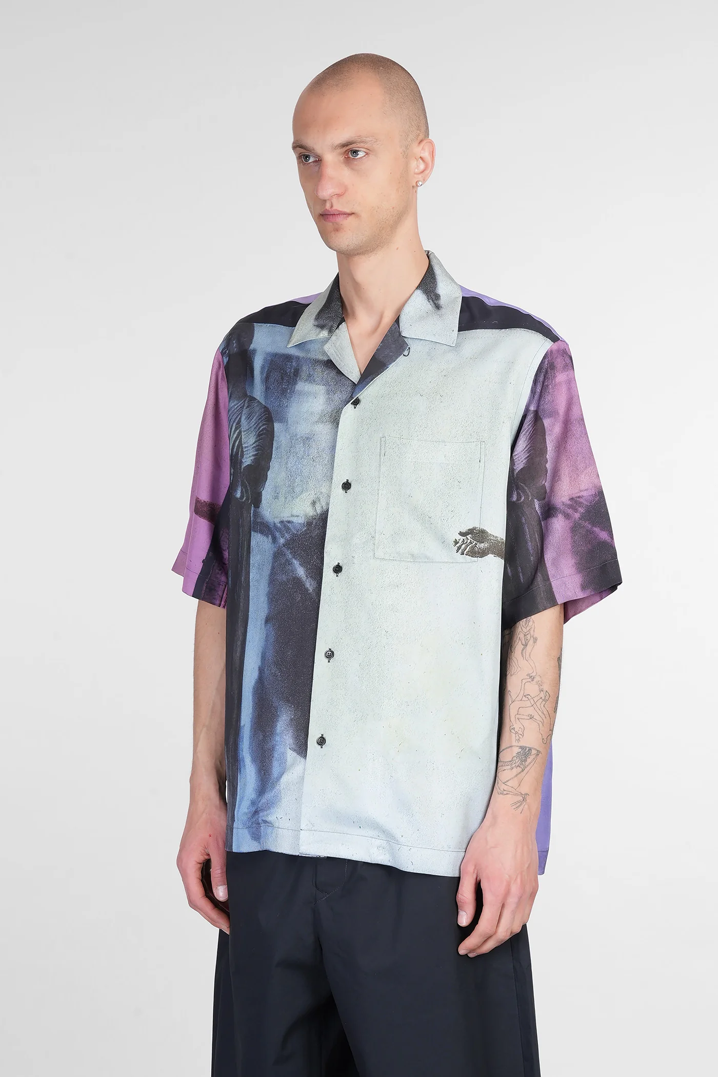 Shirt in multicolor viscose - Image 4