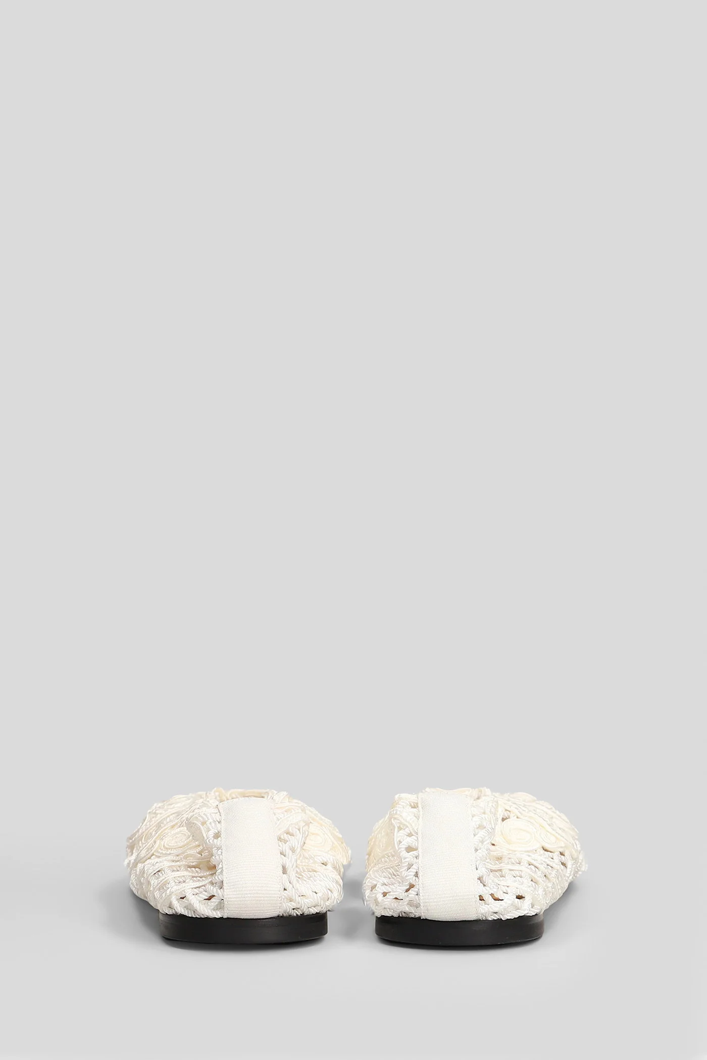 Iris Ballet flats in beige fabric - Image 9