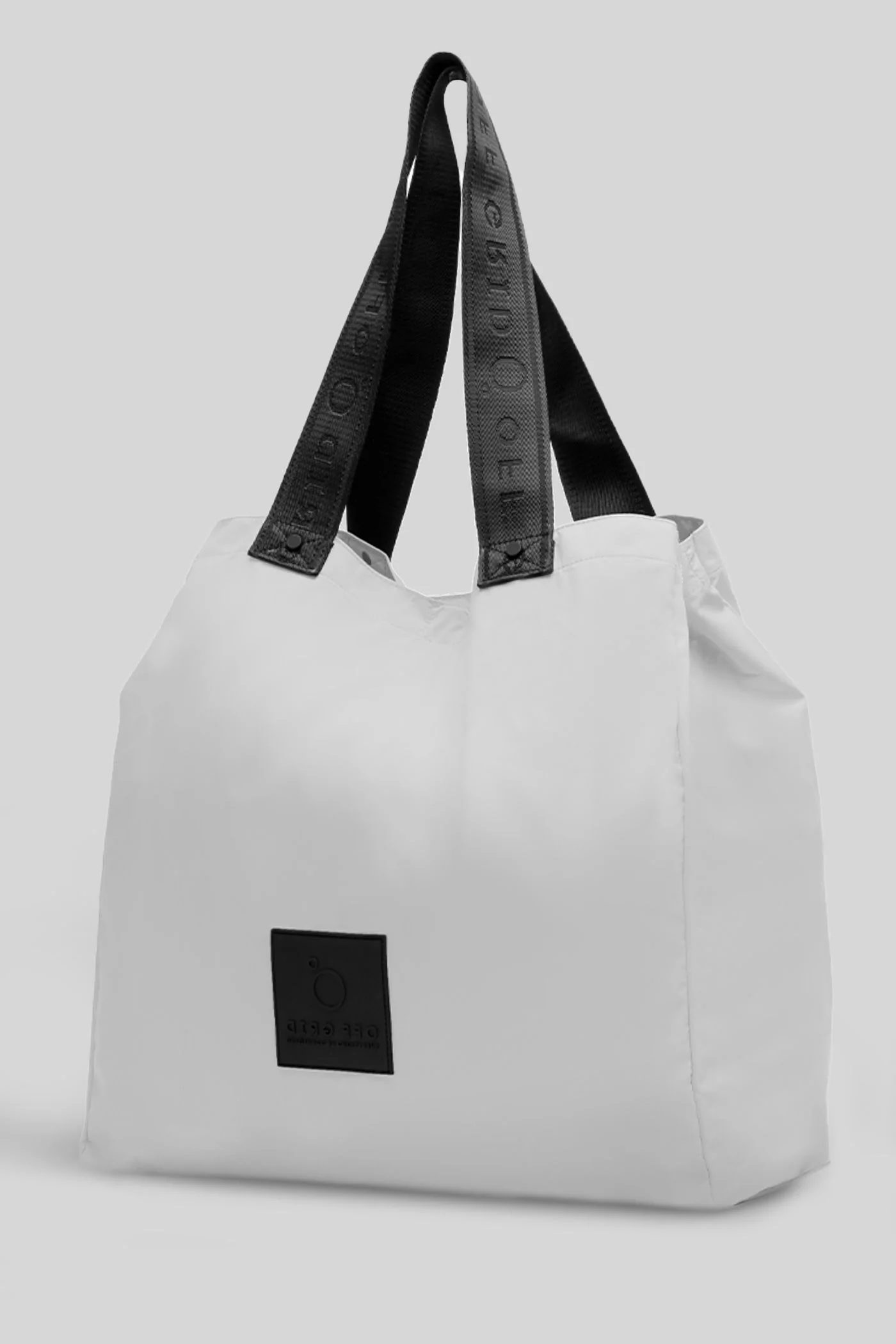 Shoulder bag in grey polyester - Image 23
