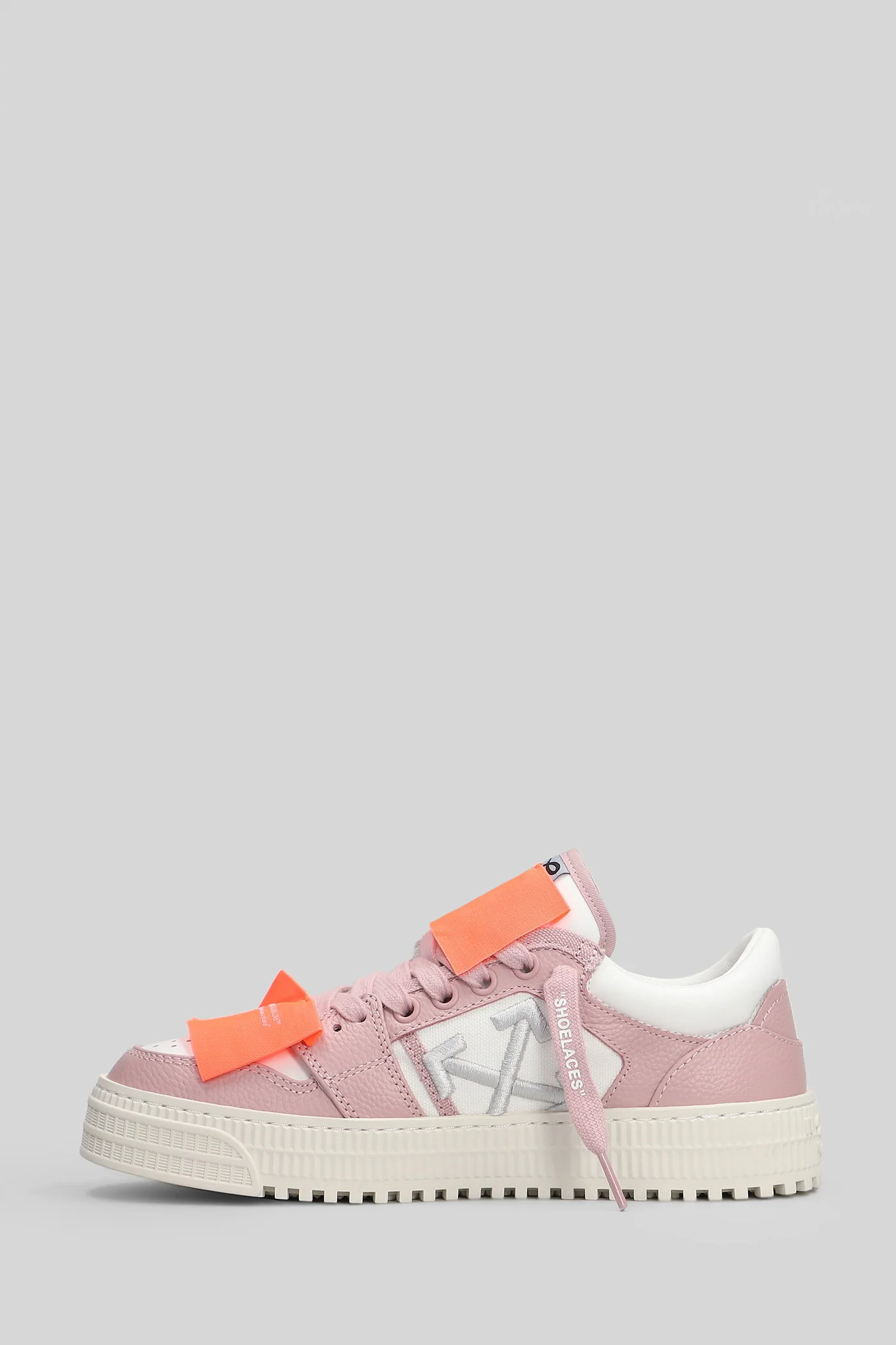 3.0 court low top Sneakers in rose-pink leather - Image 3