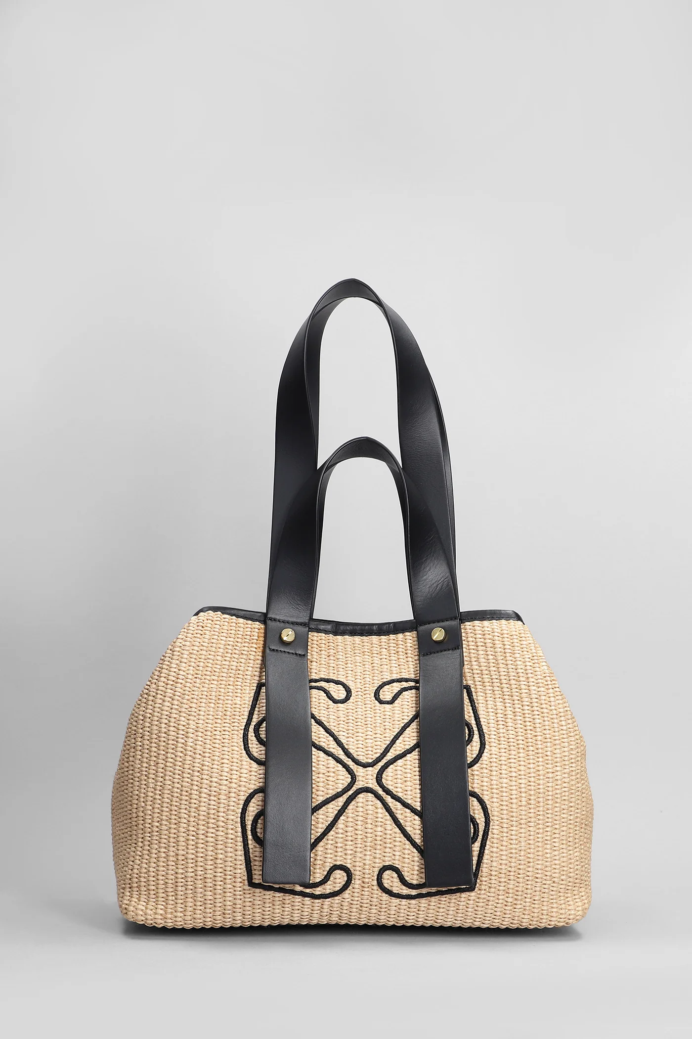 Day off small Tote in beige raffia