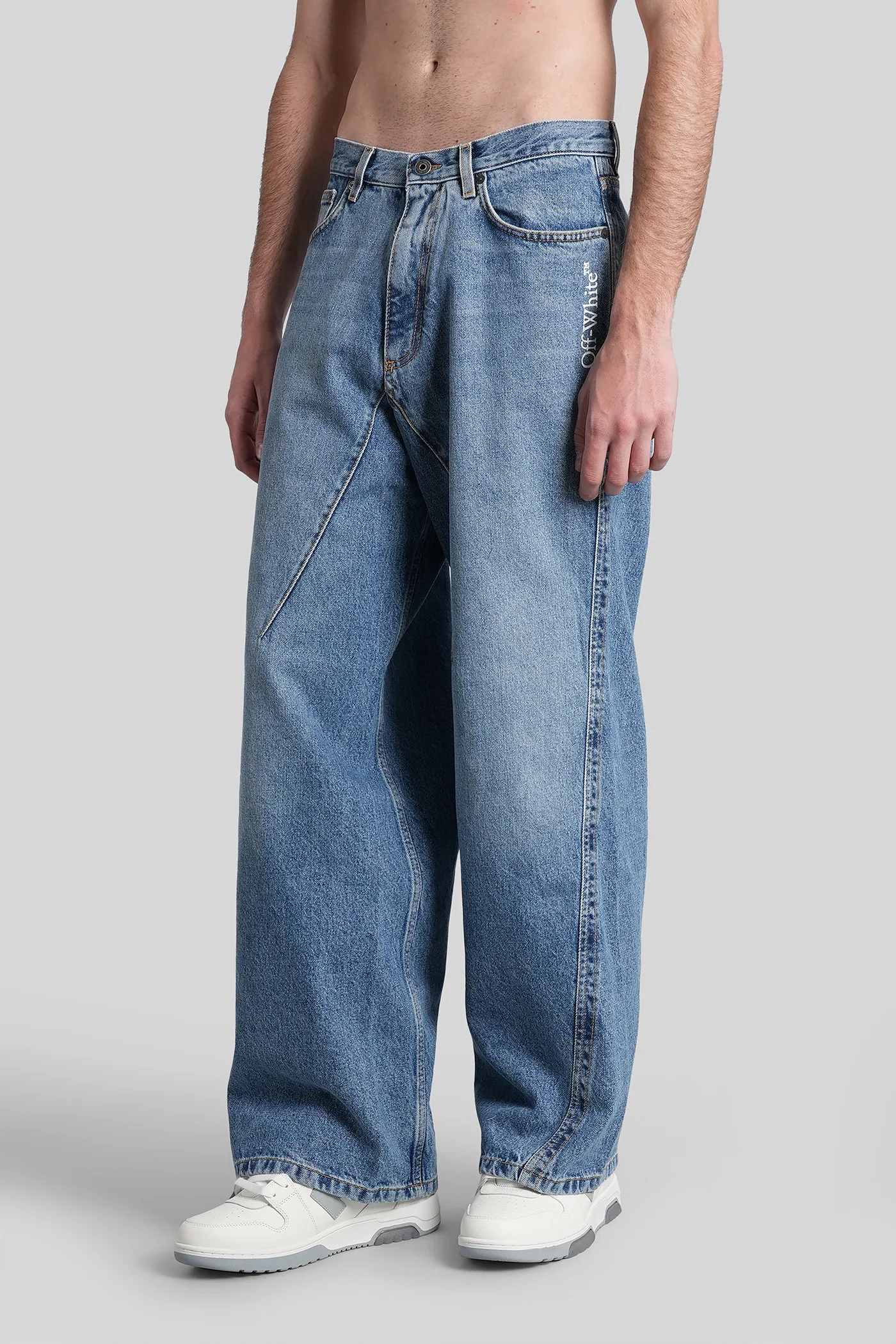 Jeans in blue cotton - Image 4