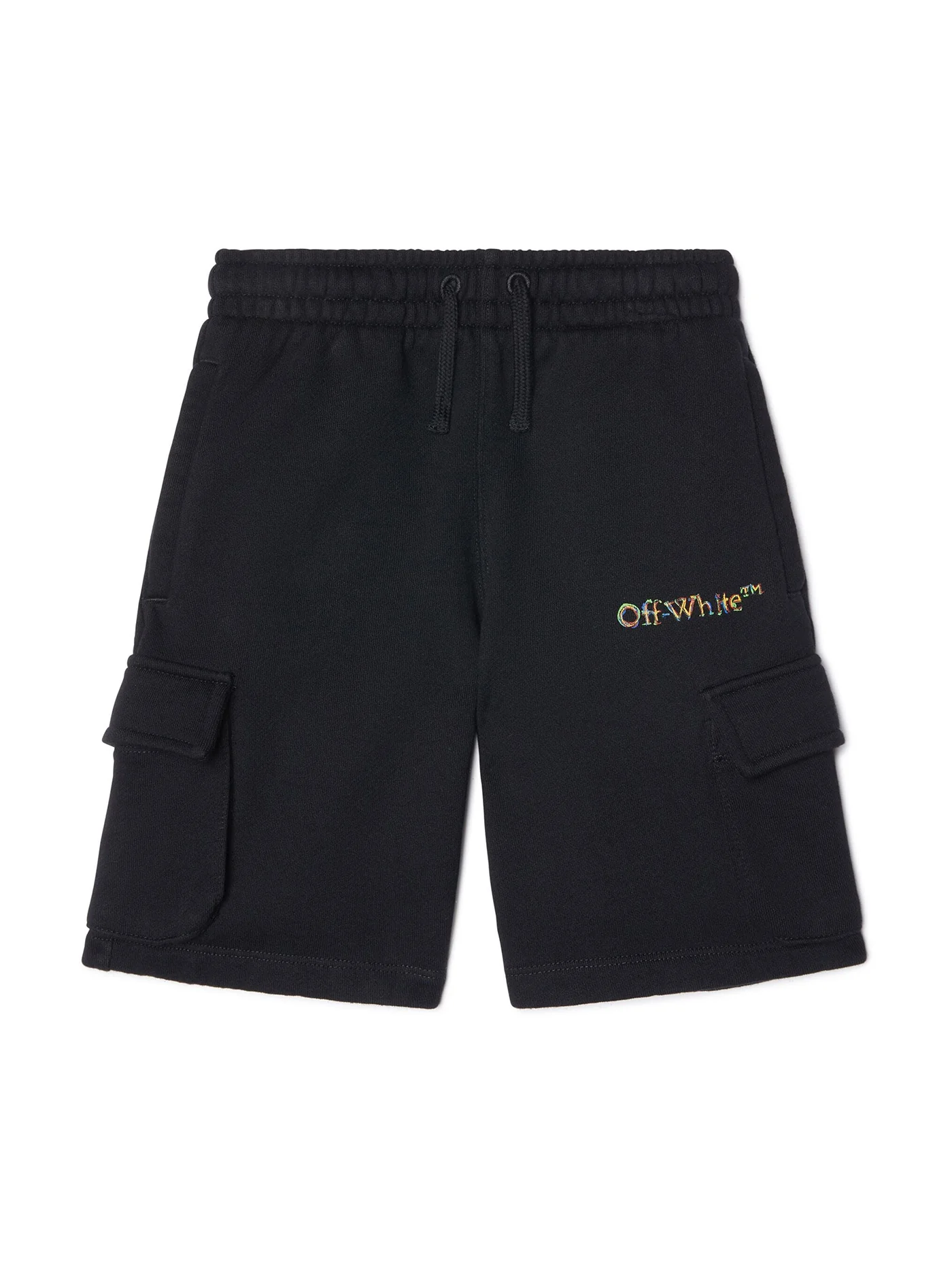 Shorts in black cotton