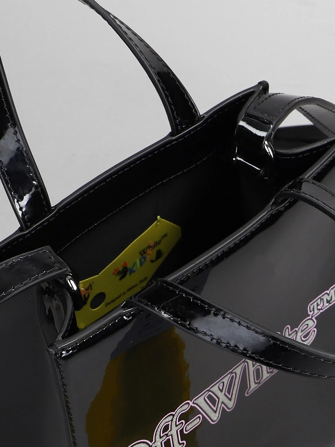 Tote in black polyester - Image 4