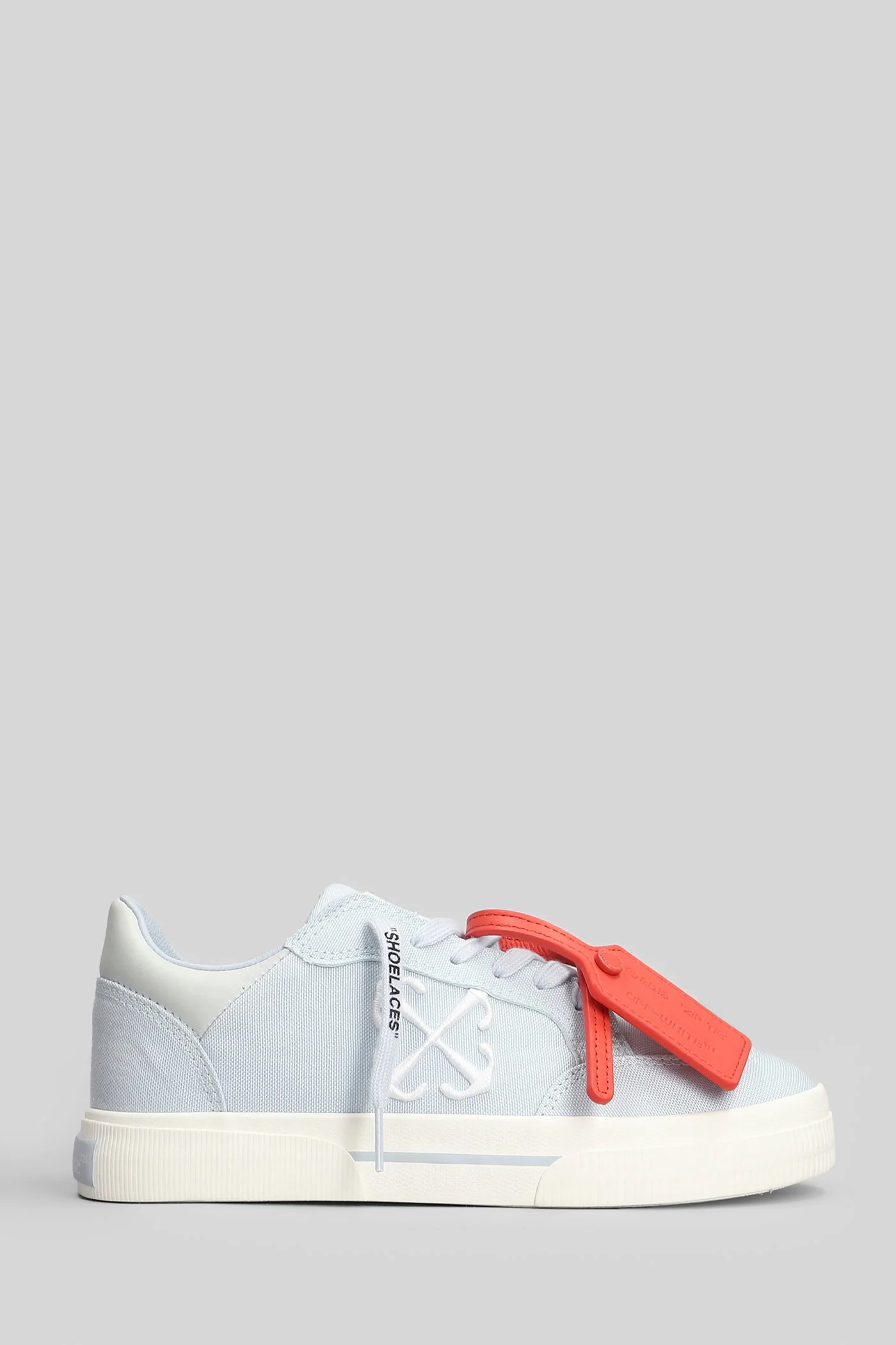 New low vulcanized Sneakers in cyan cotton