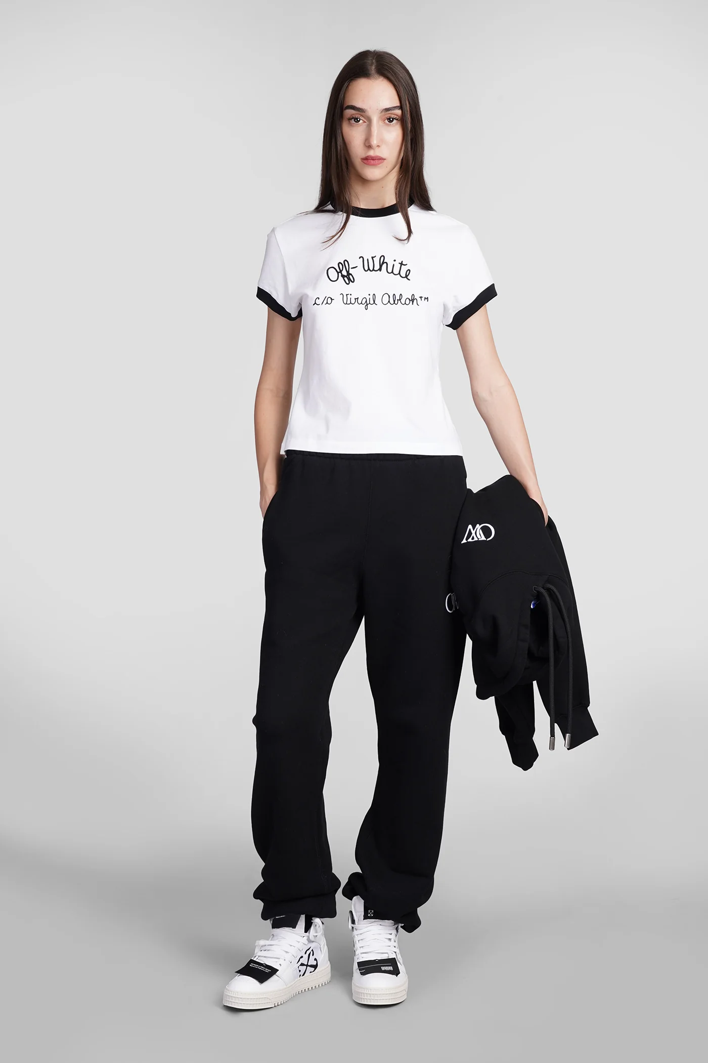 Pants in black cotton - Image 2