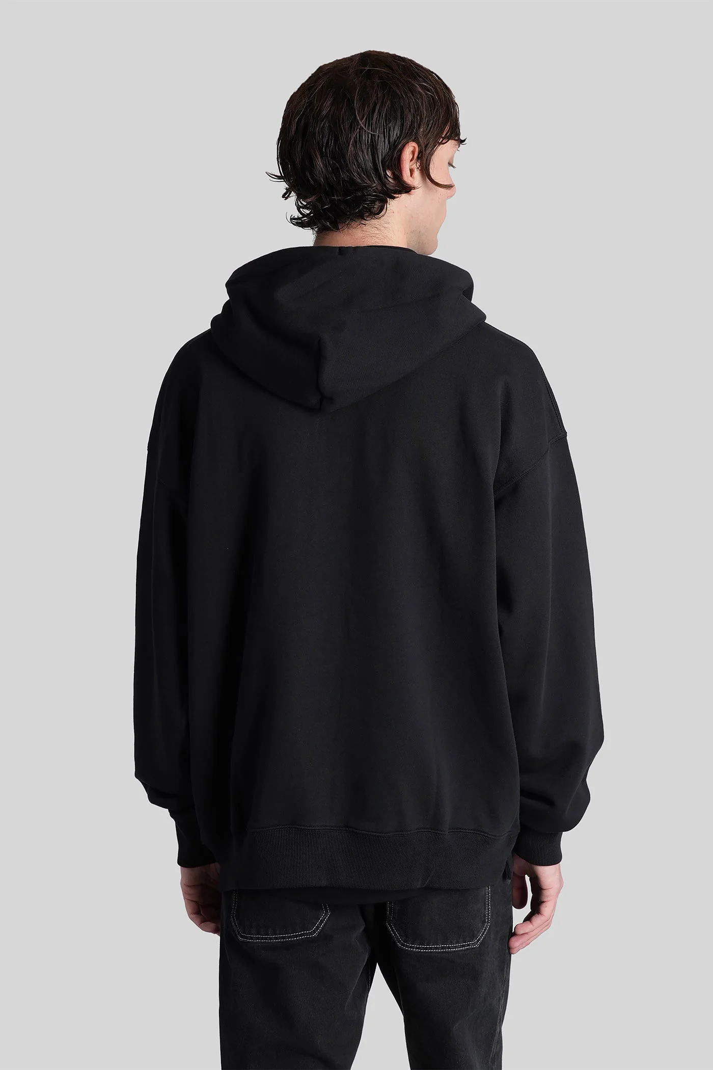 Sweatshirt in black cotton - Image 3