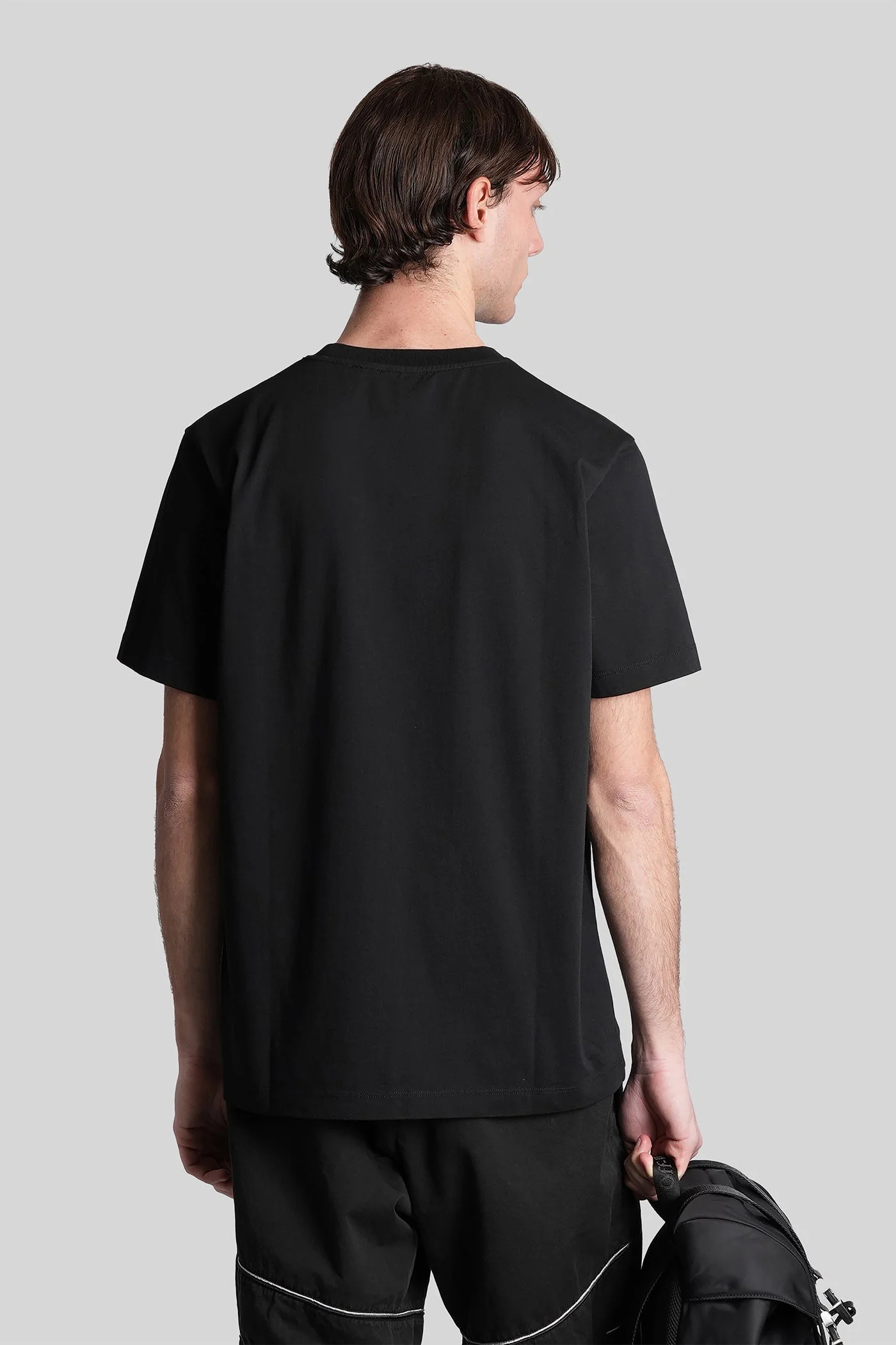 T-Shirt in black cotton - Image 3