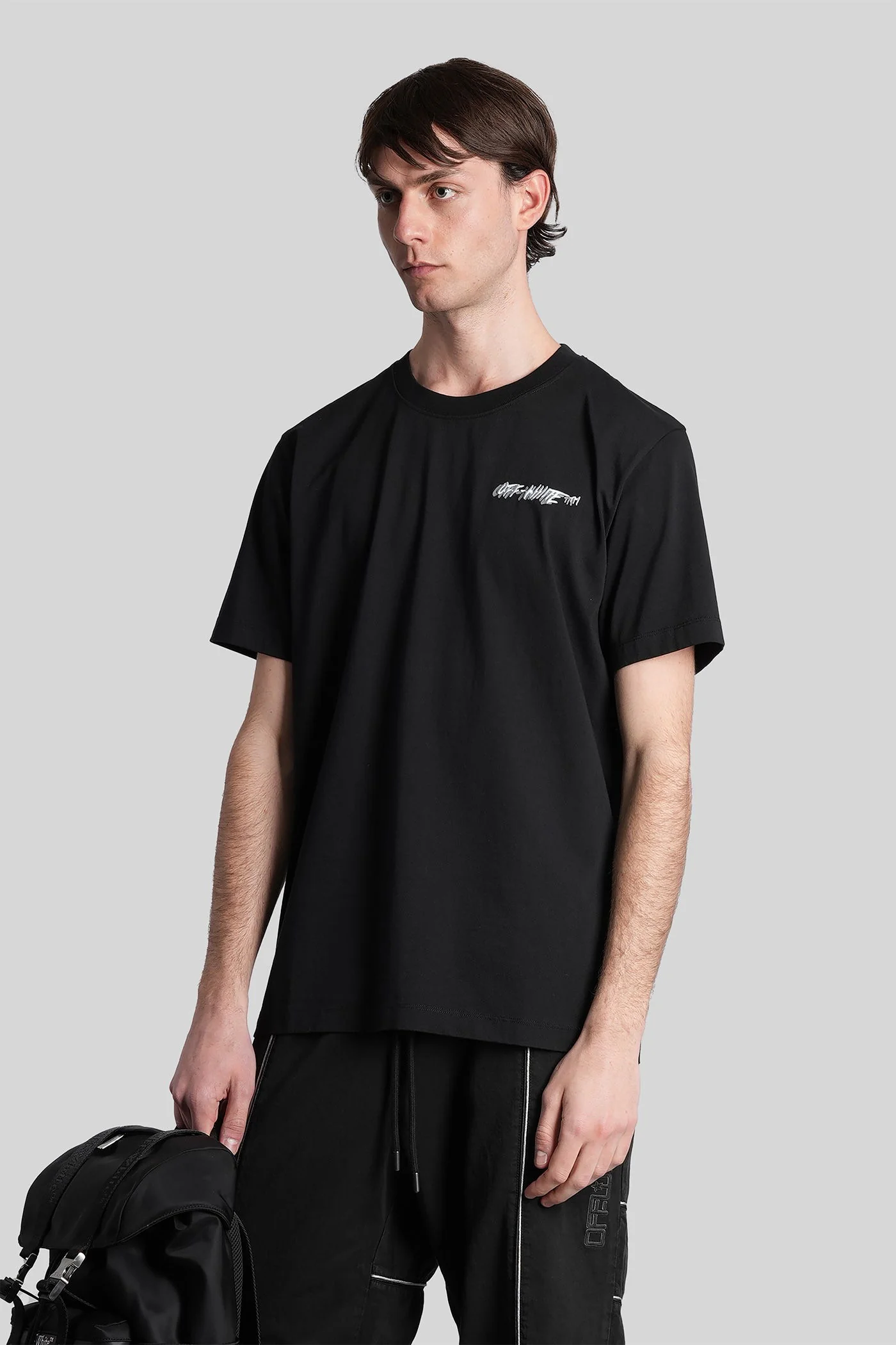 T-Shirt in black cotton - Image 4