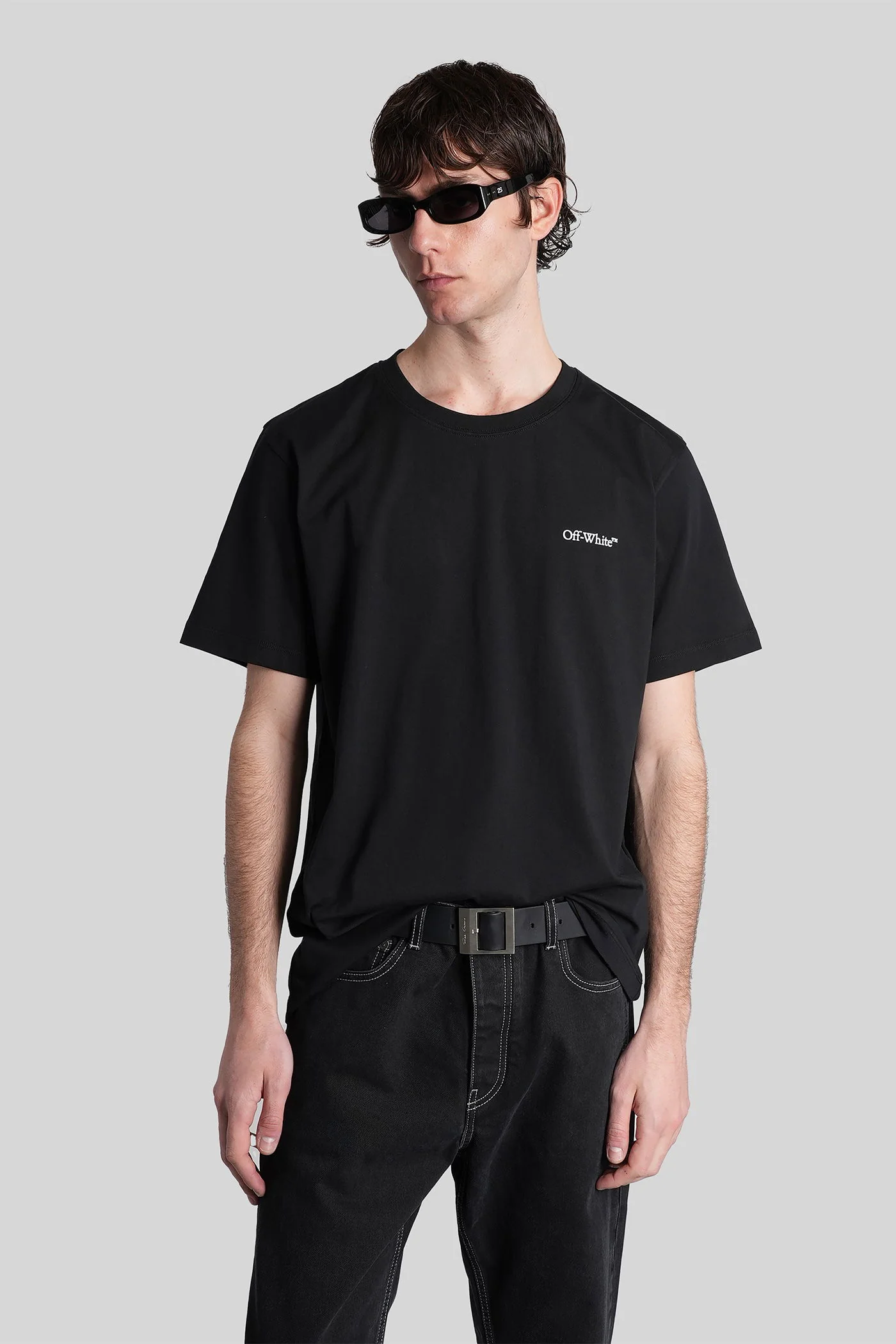 T-Shirt in black cotton