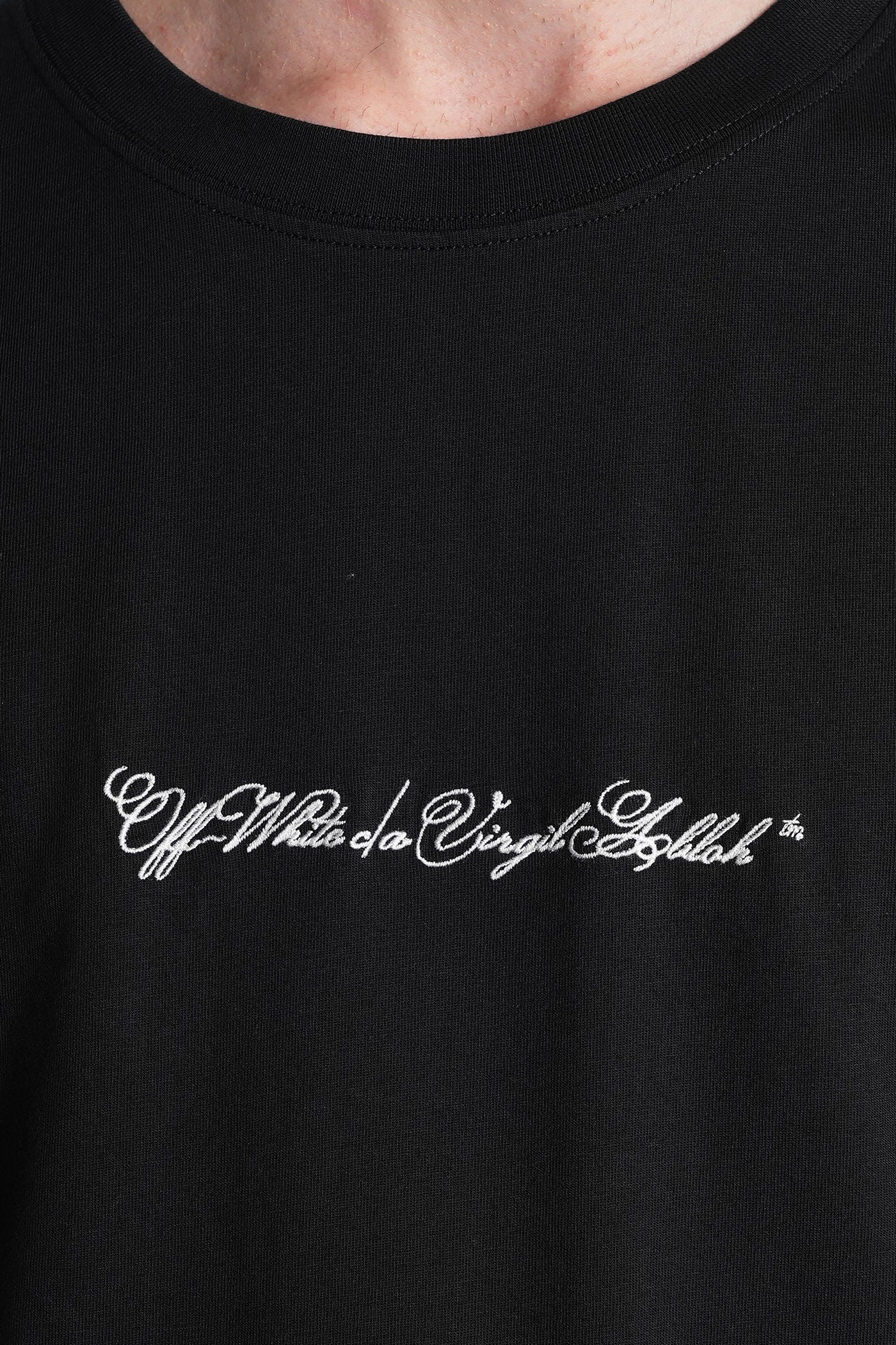 T-Shirt in black cotton - Image 5
