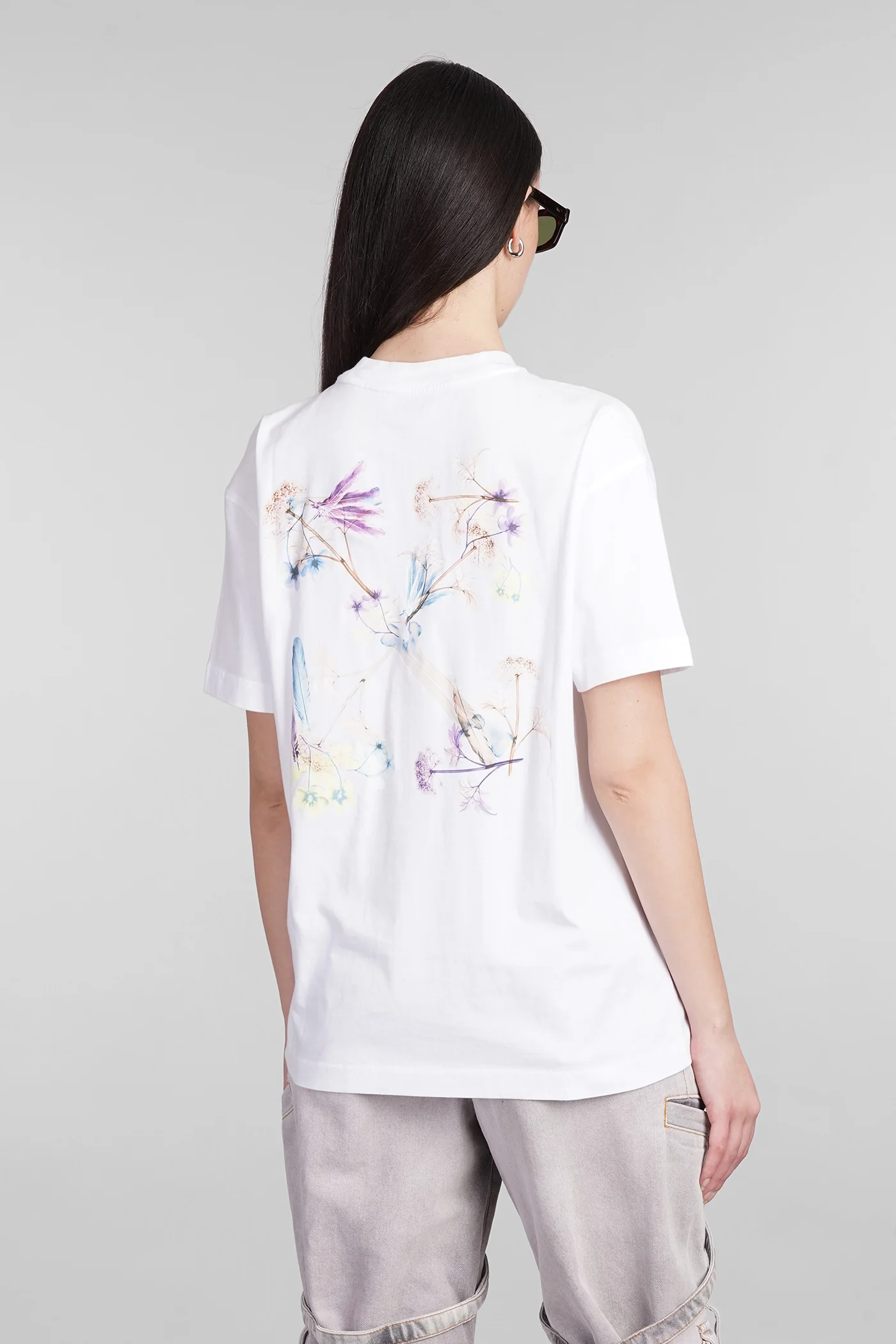 T-Shirt in white cotton - Image 3
