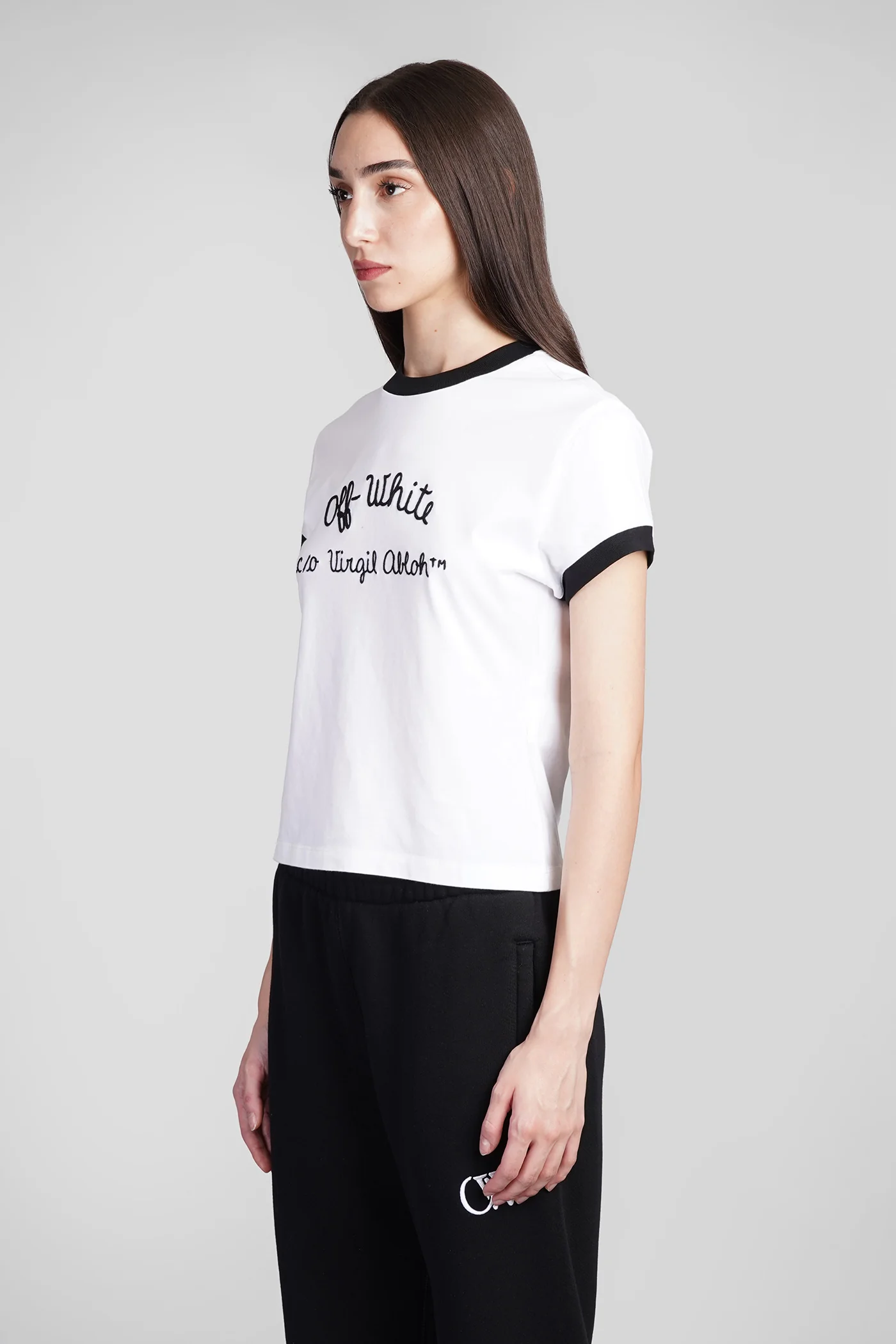 T-Shirt in white cotton - Image 4