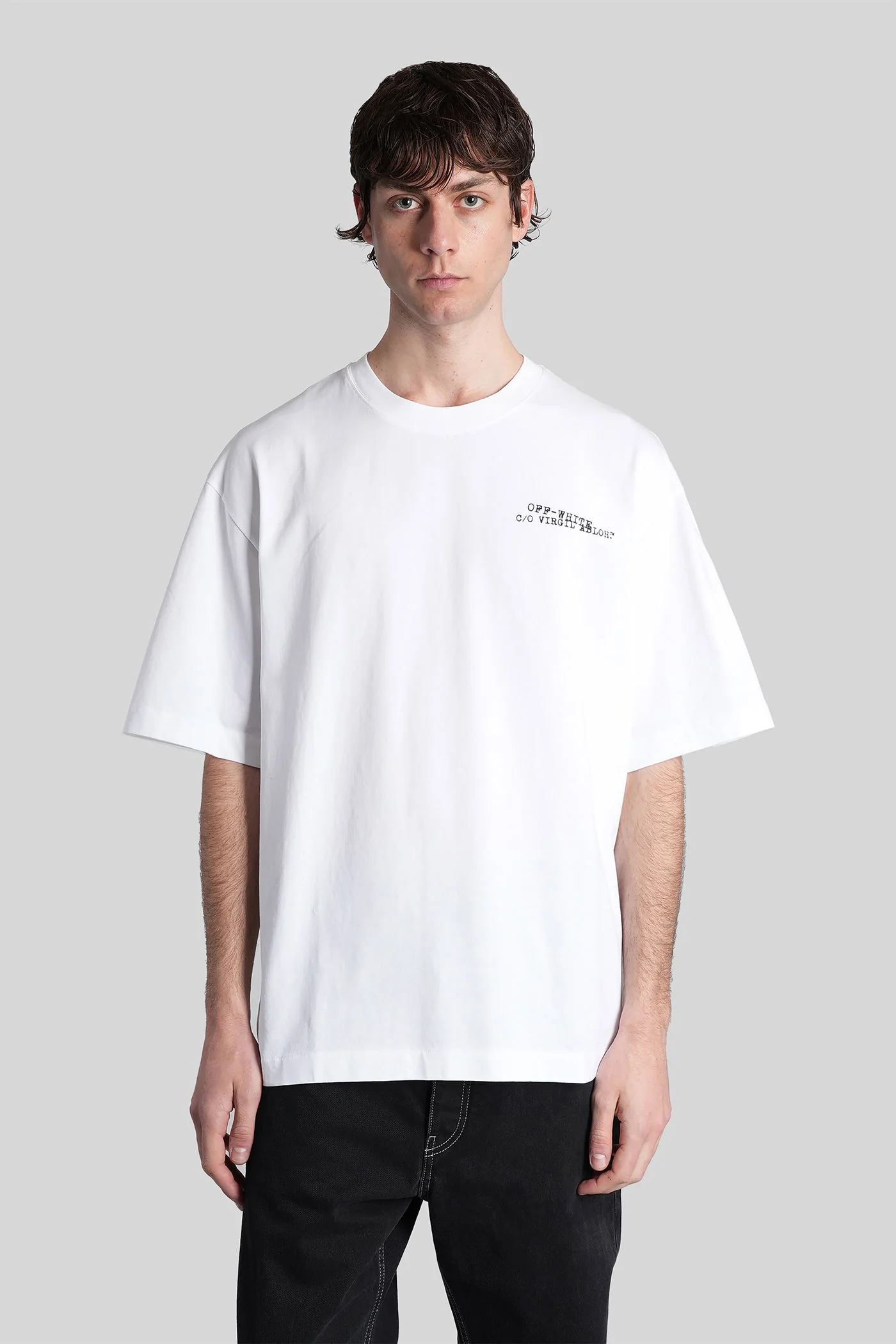 T-Shirt in white cotton