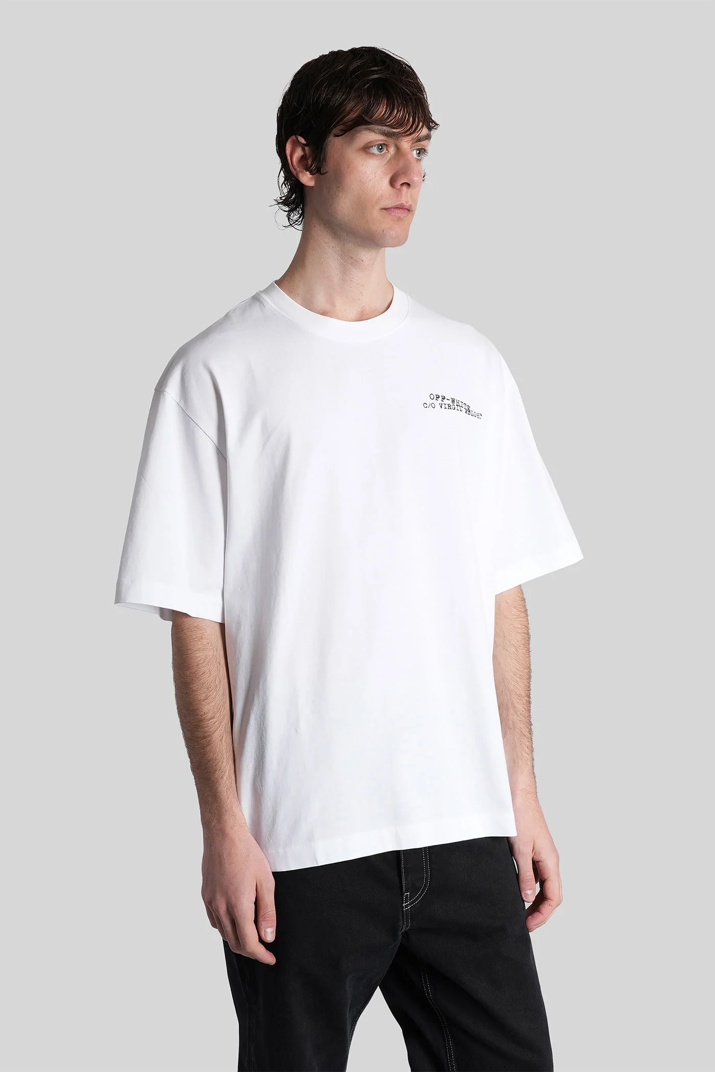 T-Shirt in white cotton - Image 4