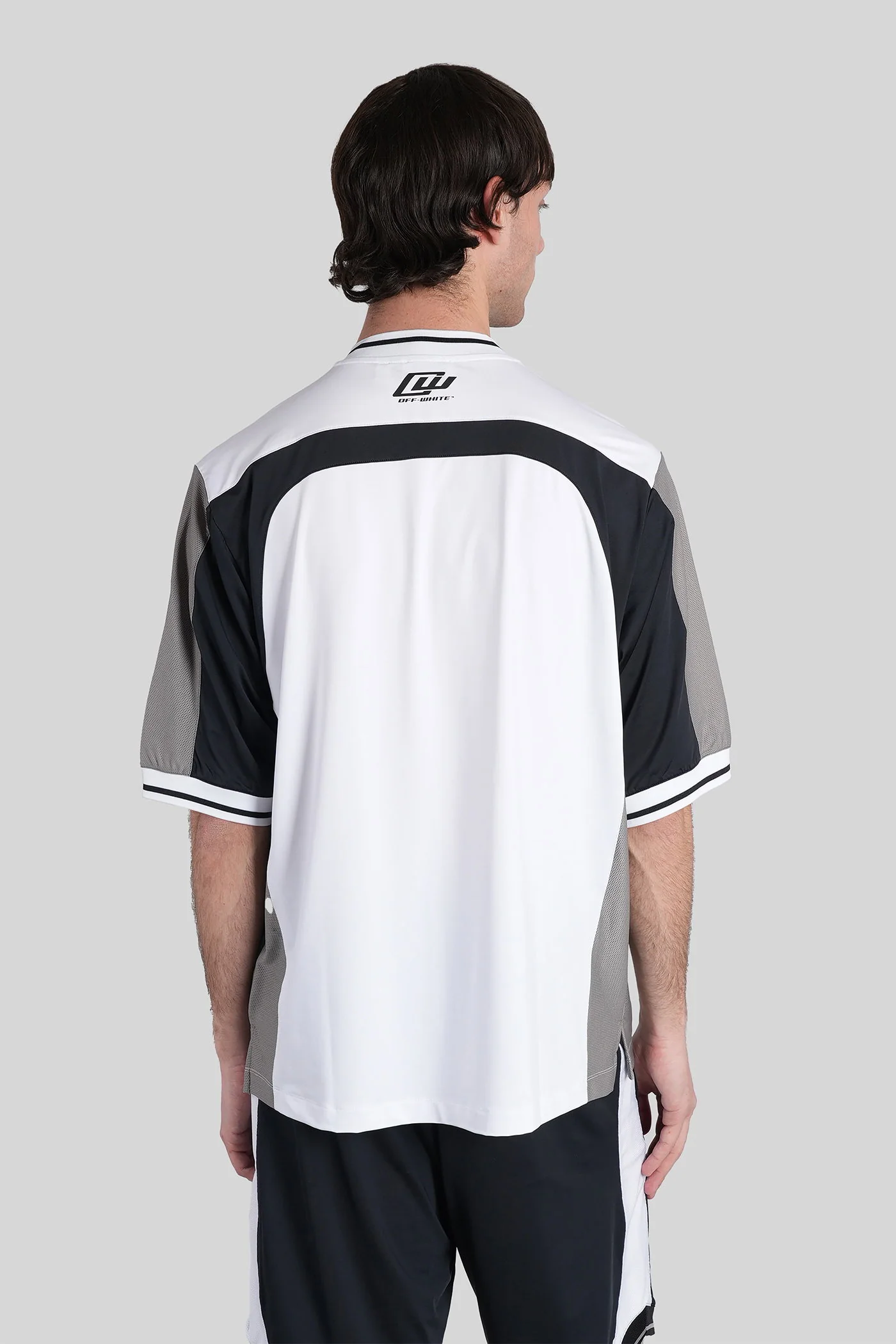 T-Shirt in white polyester - Image 3