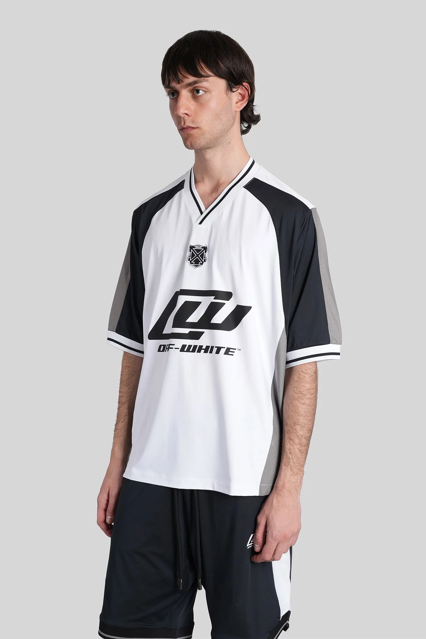 T-Shirt in white polyester - Image 4