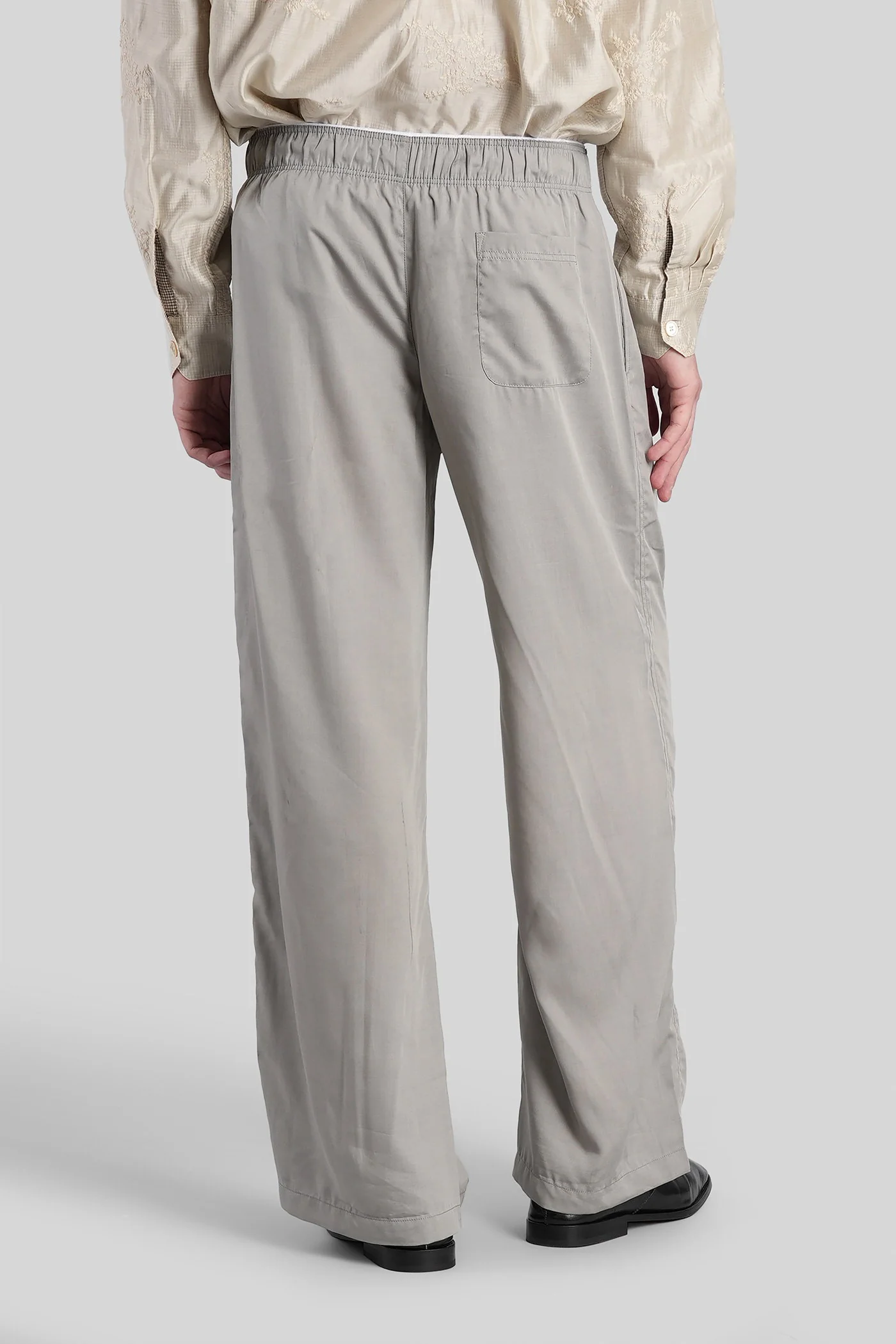 Leisure trouser Pants in grey viscose - Image 3