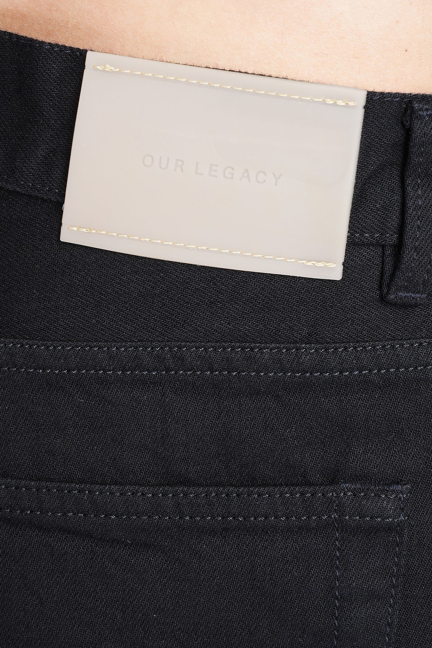 Third cut Jeans in black cotton - Image 5