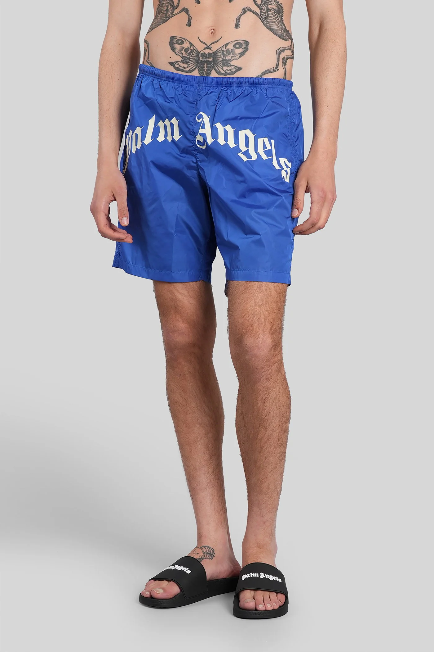 Beachwear in blue polyamide