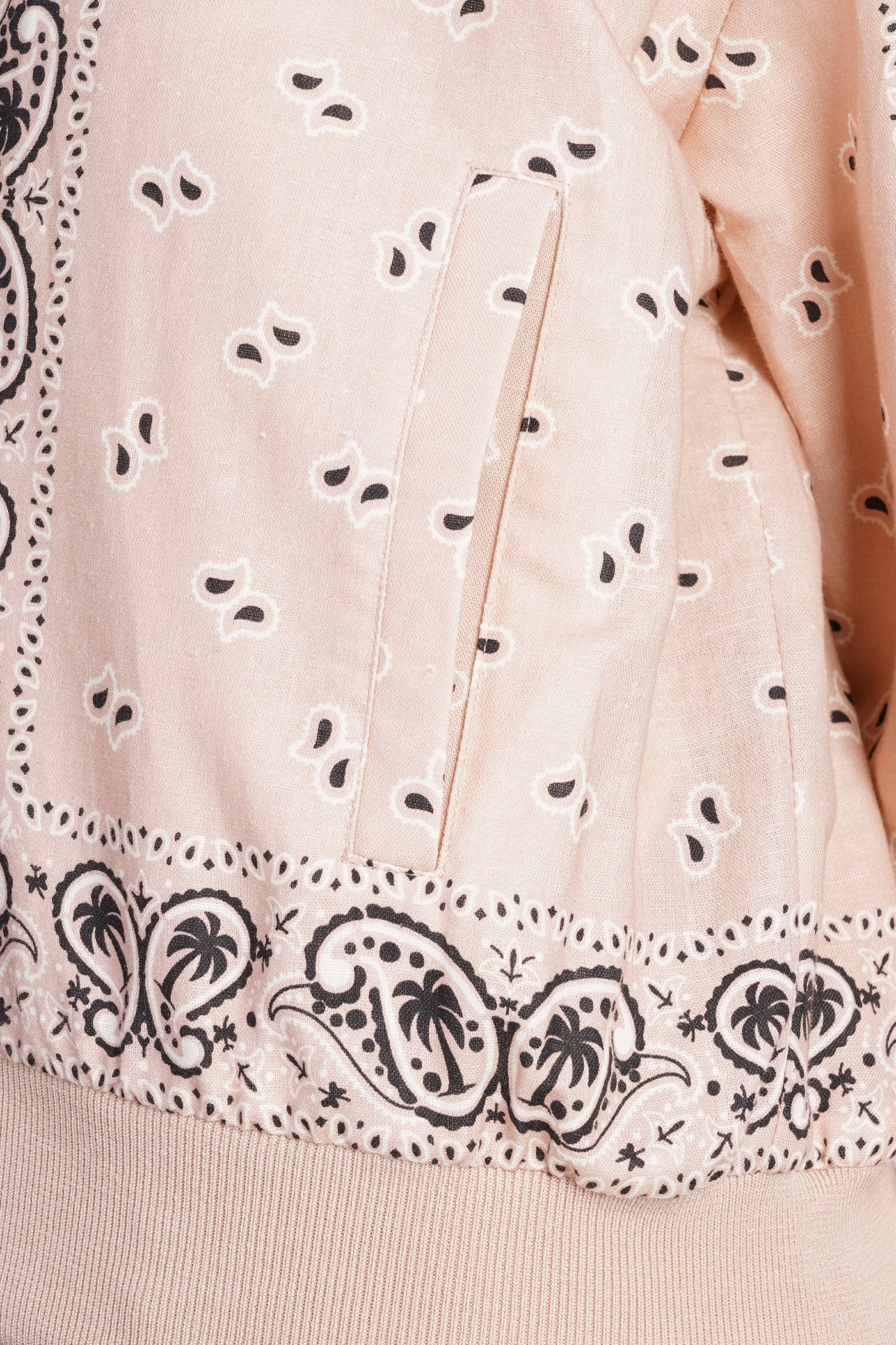 Bomber Jacket in rose-pink linen - Image 5