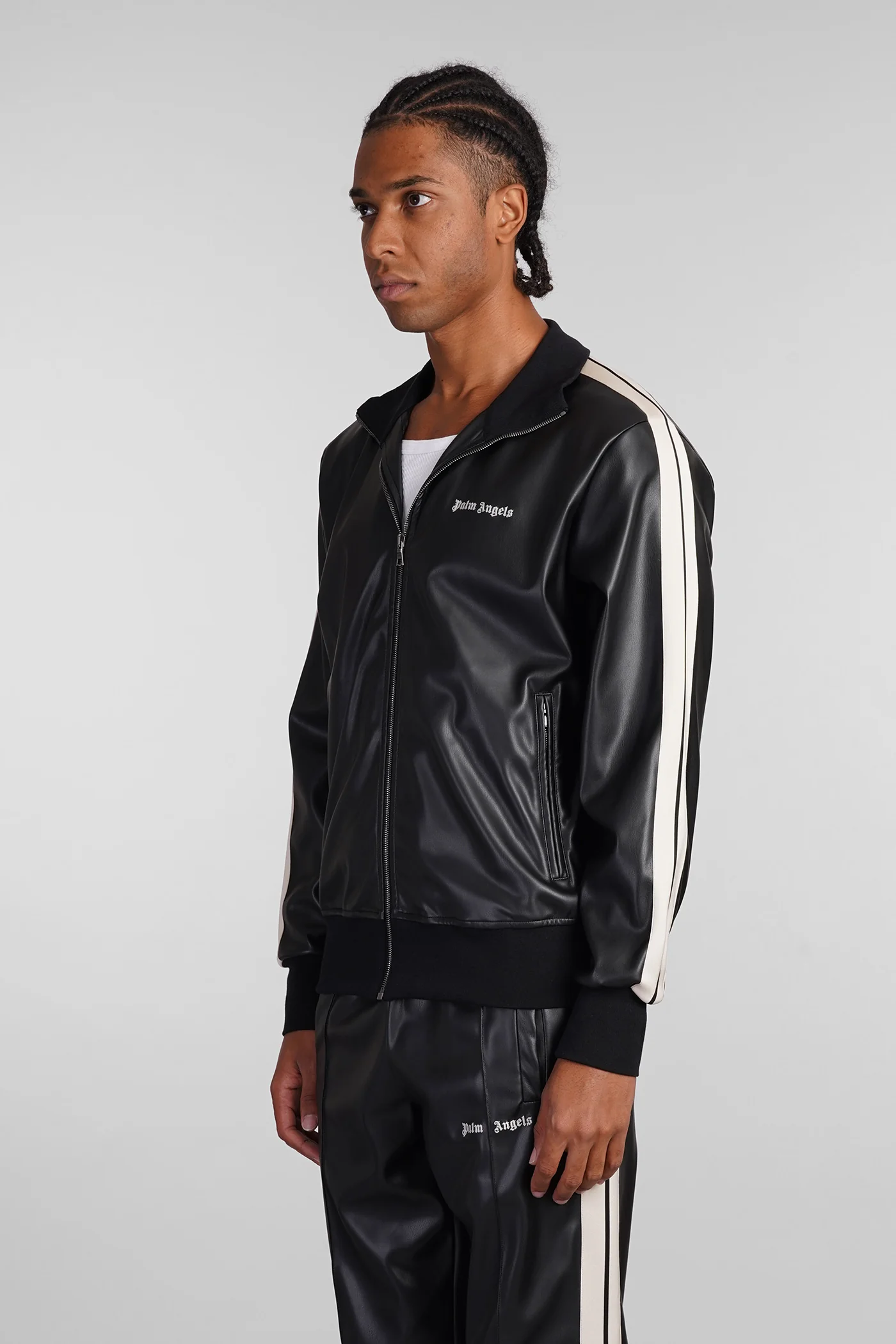 Casual jacket in black polyester - Image 4