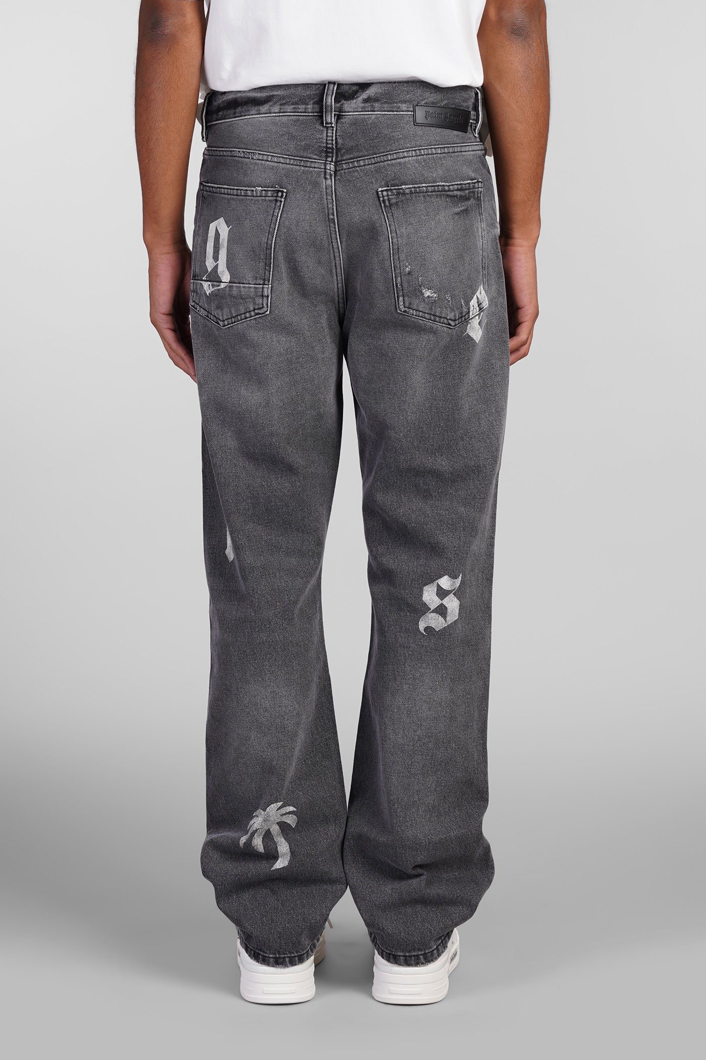 Jeans in grey cotton - Image 3