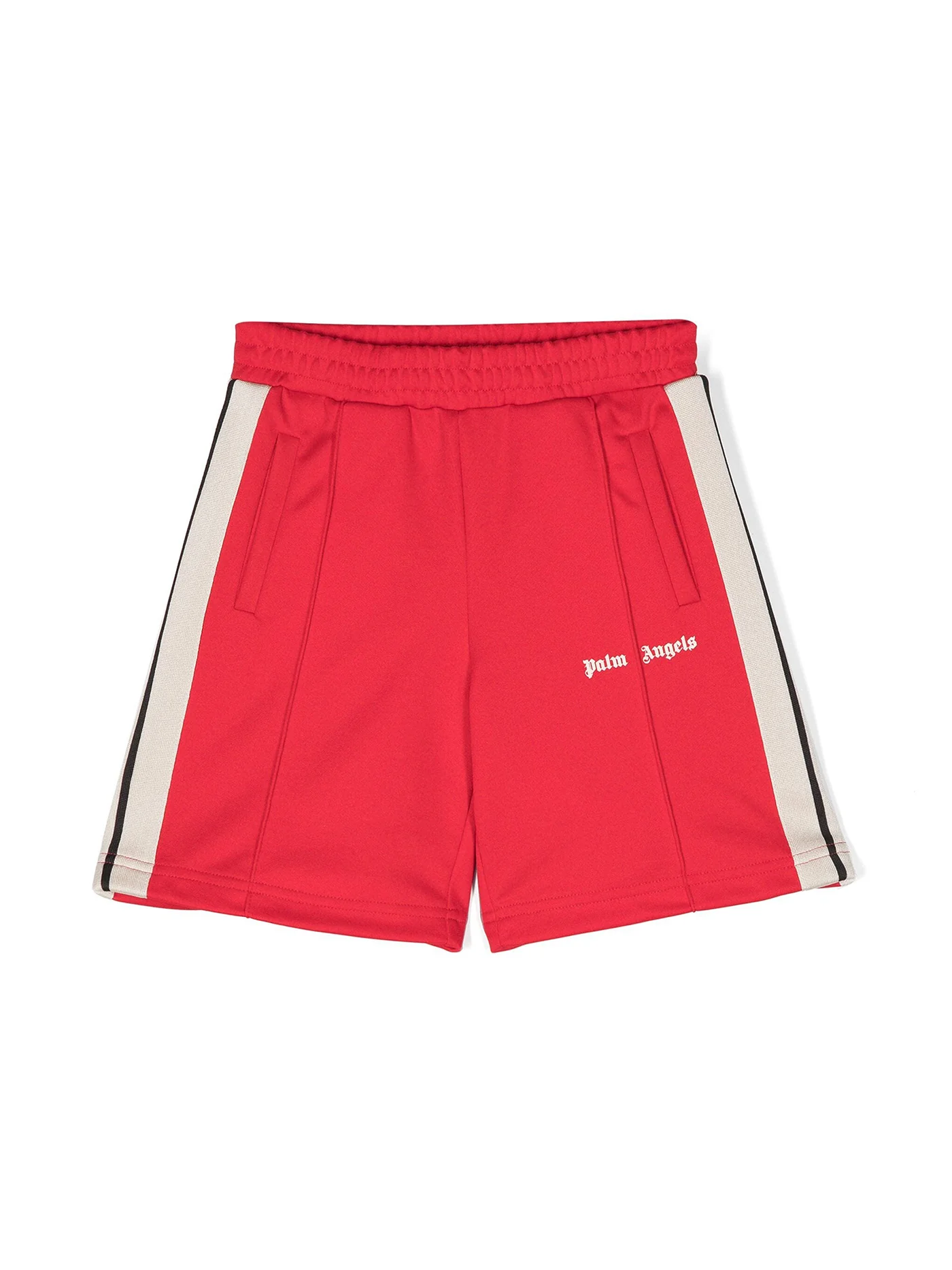 Shorts in red polyester
