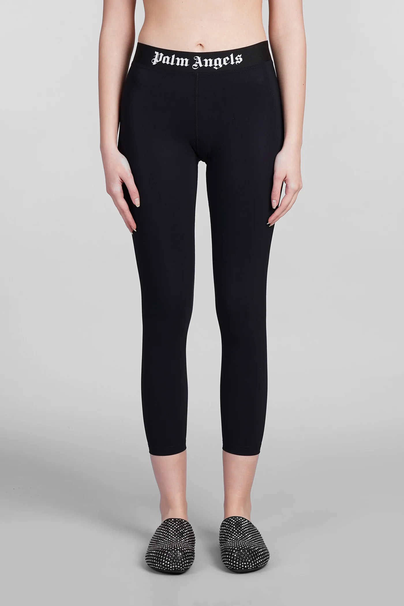 Leggings in black polyamide